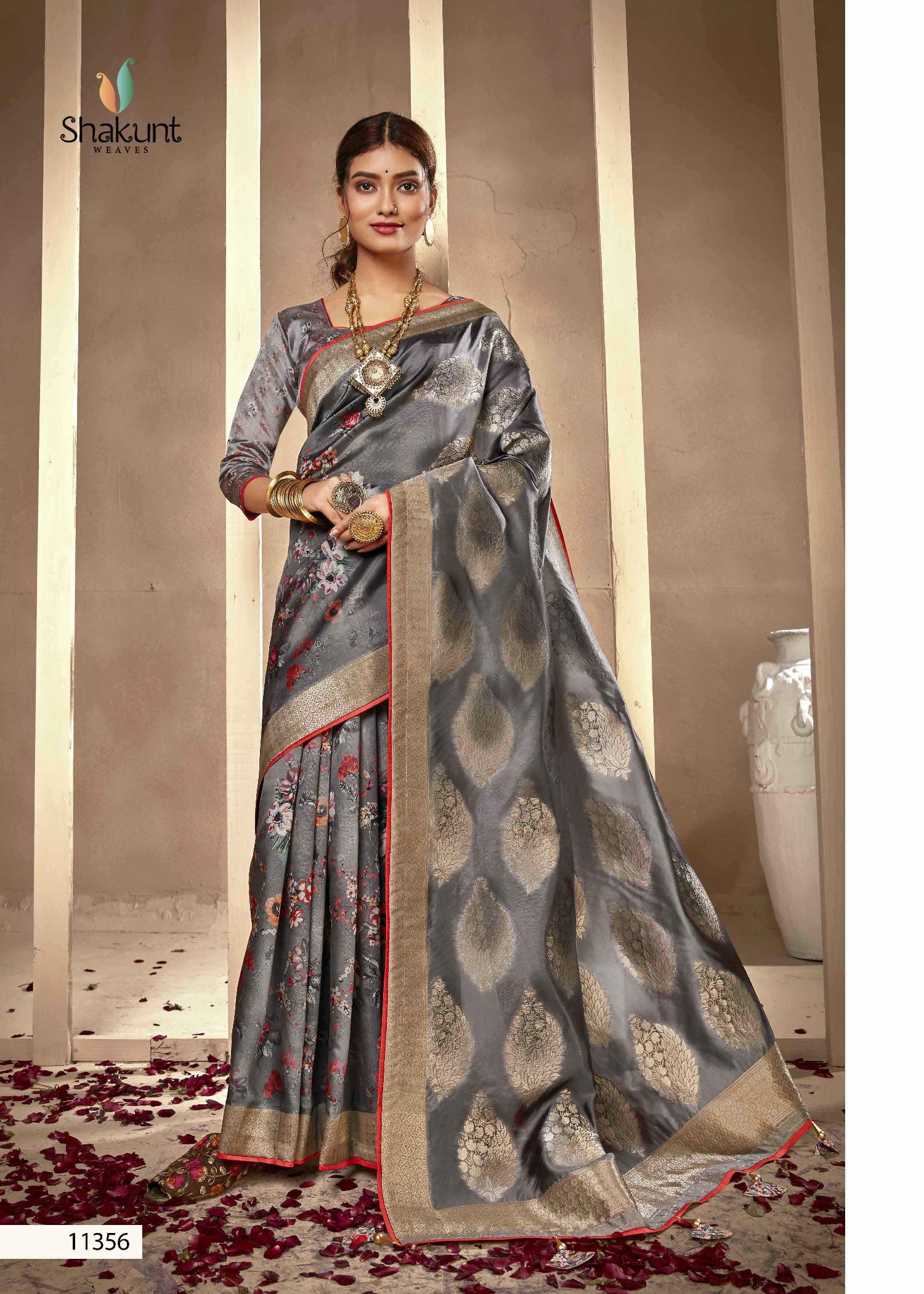 shakunt weaves apurva silk attrective digital print saree catalog