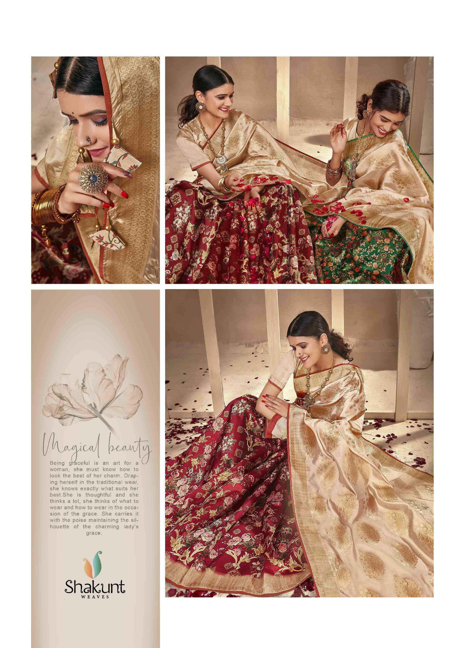 shakunt weaves apurva silk attrective digital print saree catalog