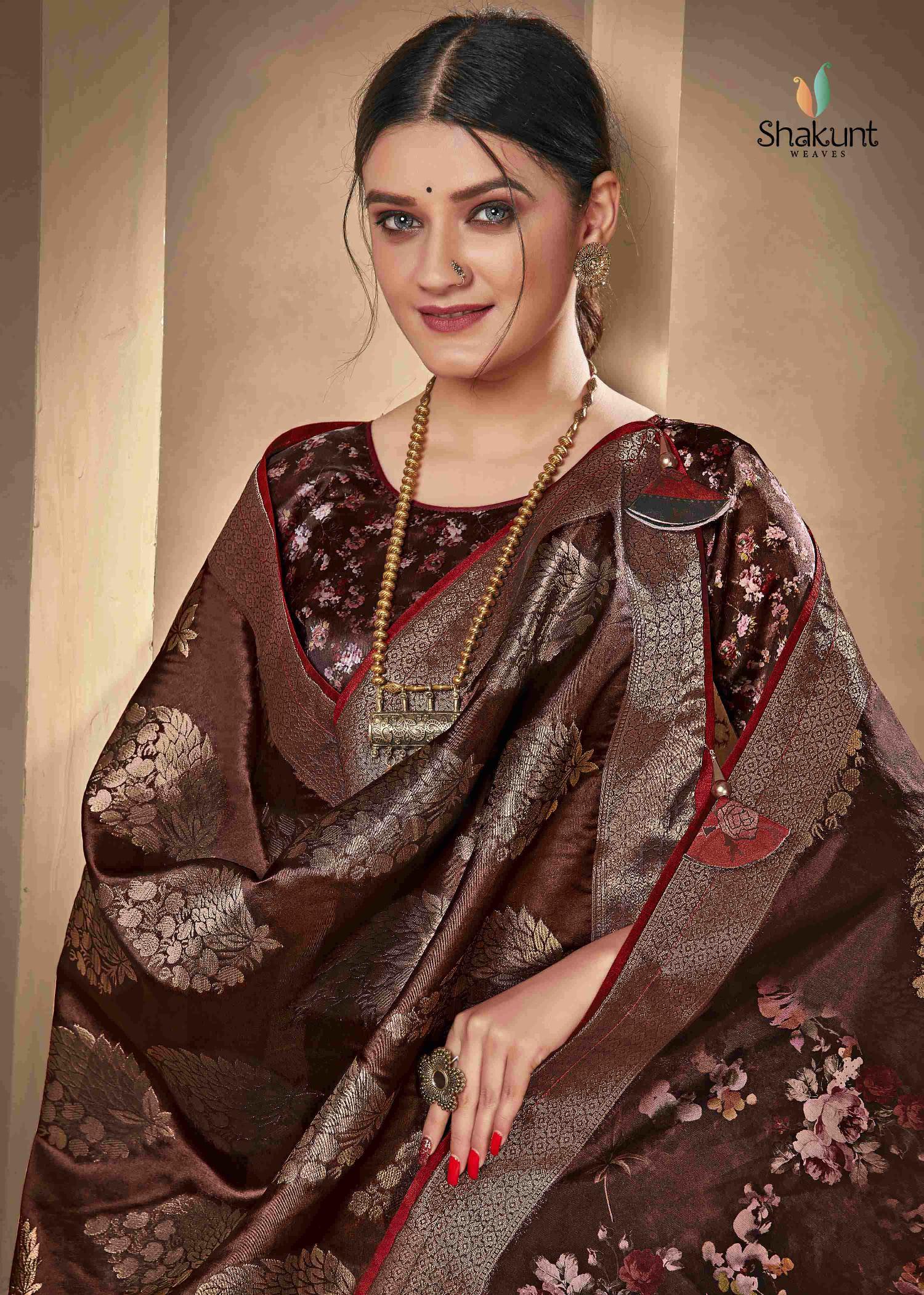 shakunt weaves apurva silk attrective digital print saree catalog