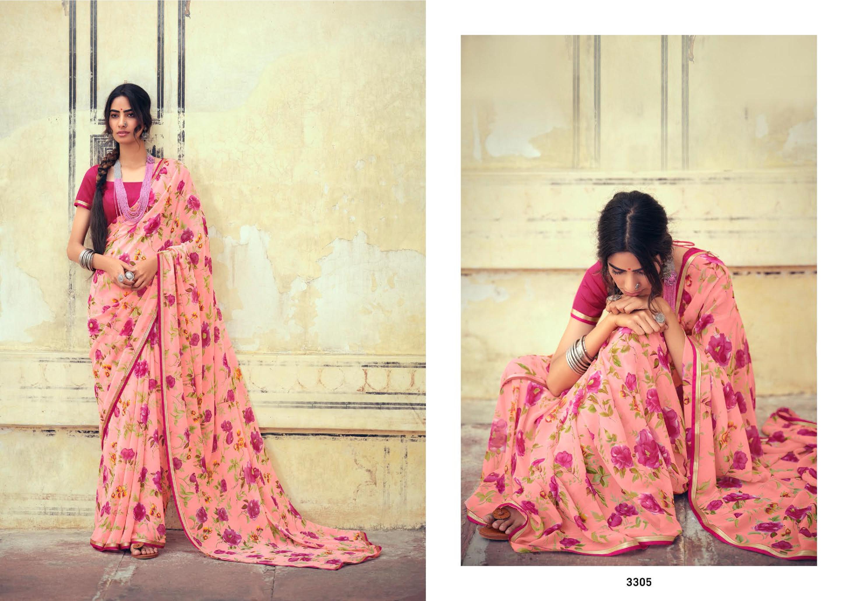 lt kashvi creation akshara shiffon exclusive look saree catalog