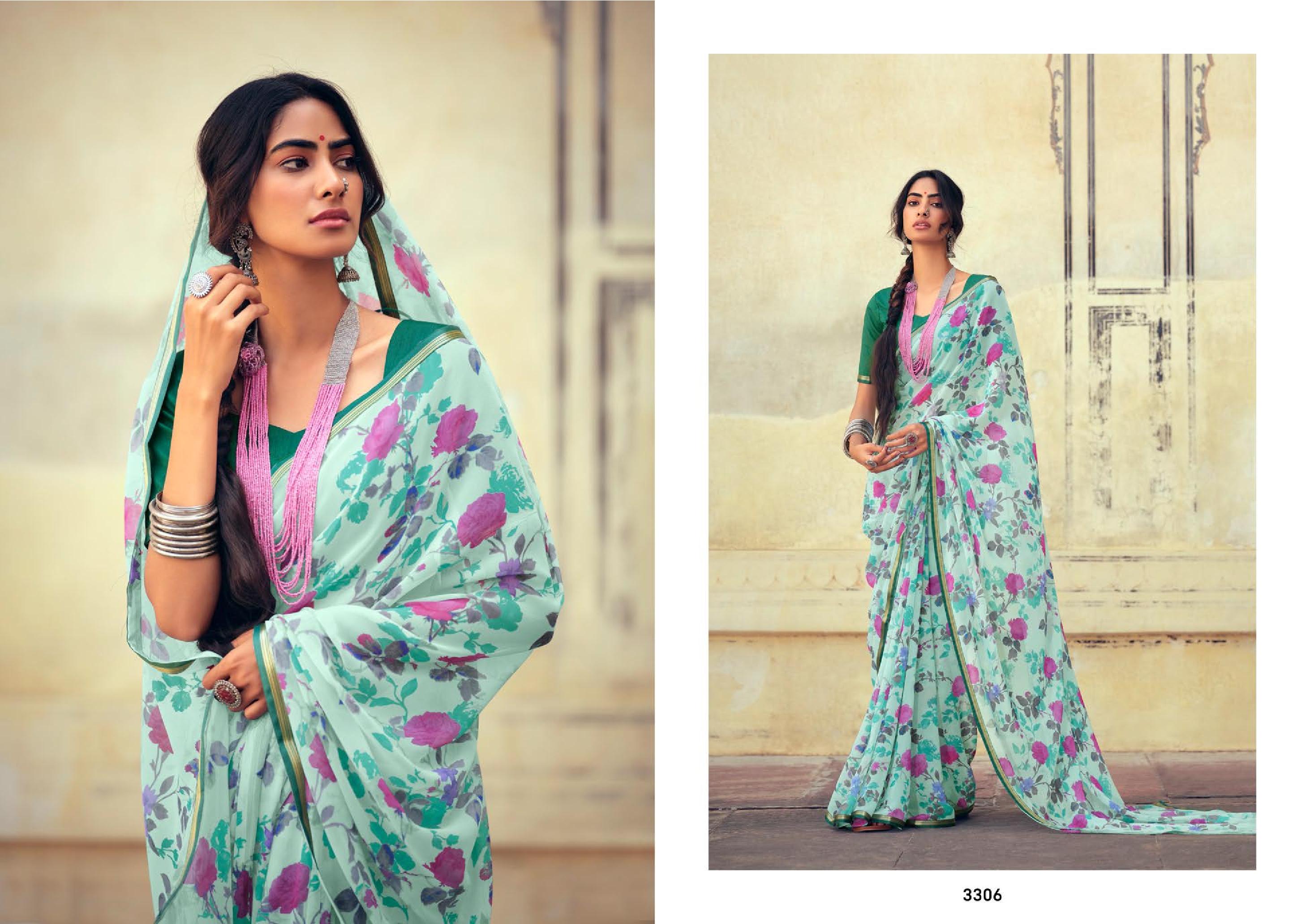 lt kashvi creation akshara shiffon exclusive look saree catalog