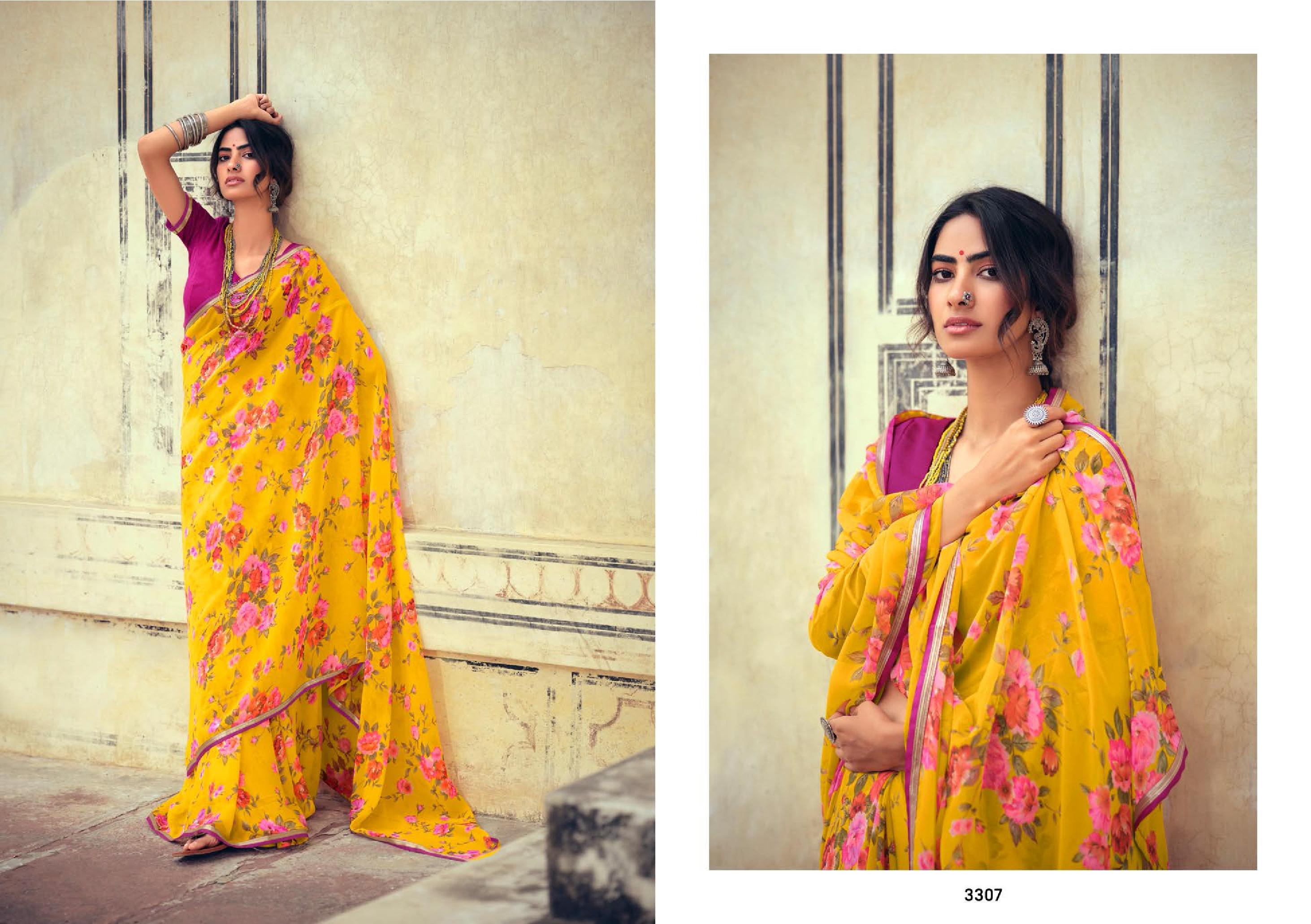 lt kashvi creation akshara shiffon exclusive look saree catalog