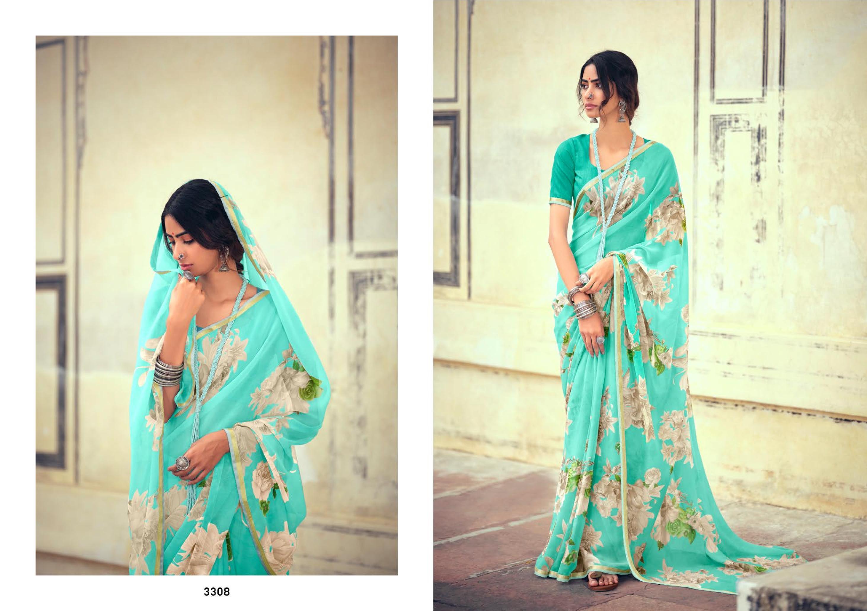 lt kashvi creation akshara shiffon exclusive look saree catalog