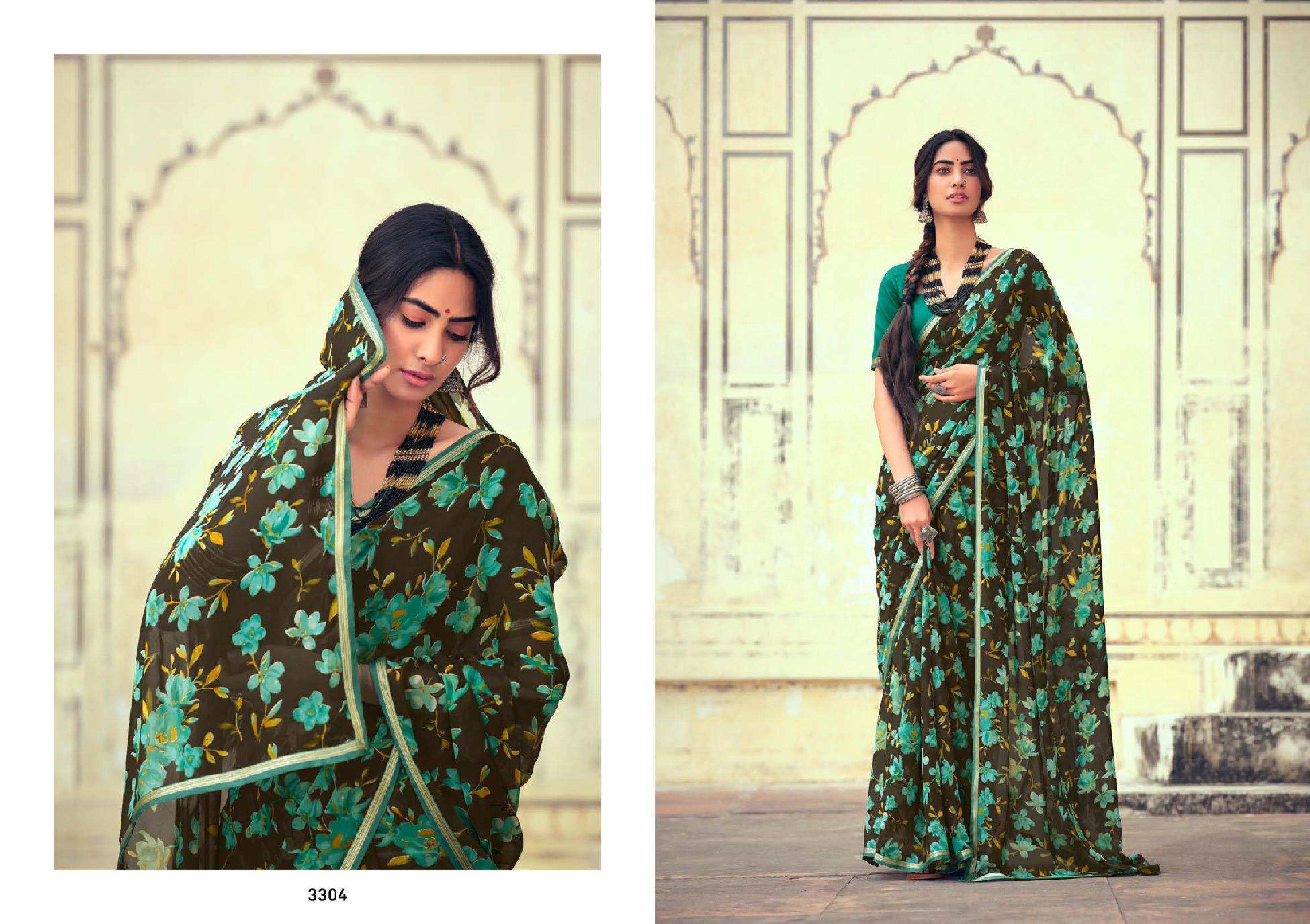 lt kashvi creation akshara shiffon exclusive look saree catalog