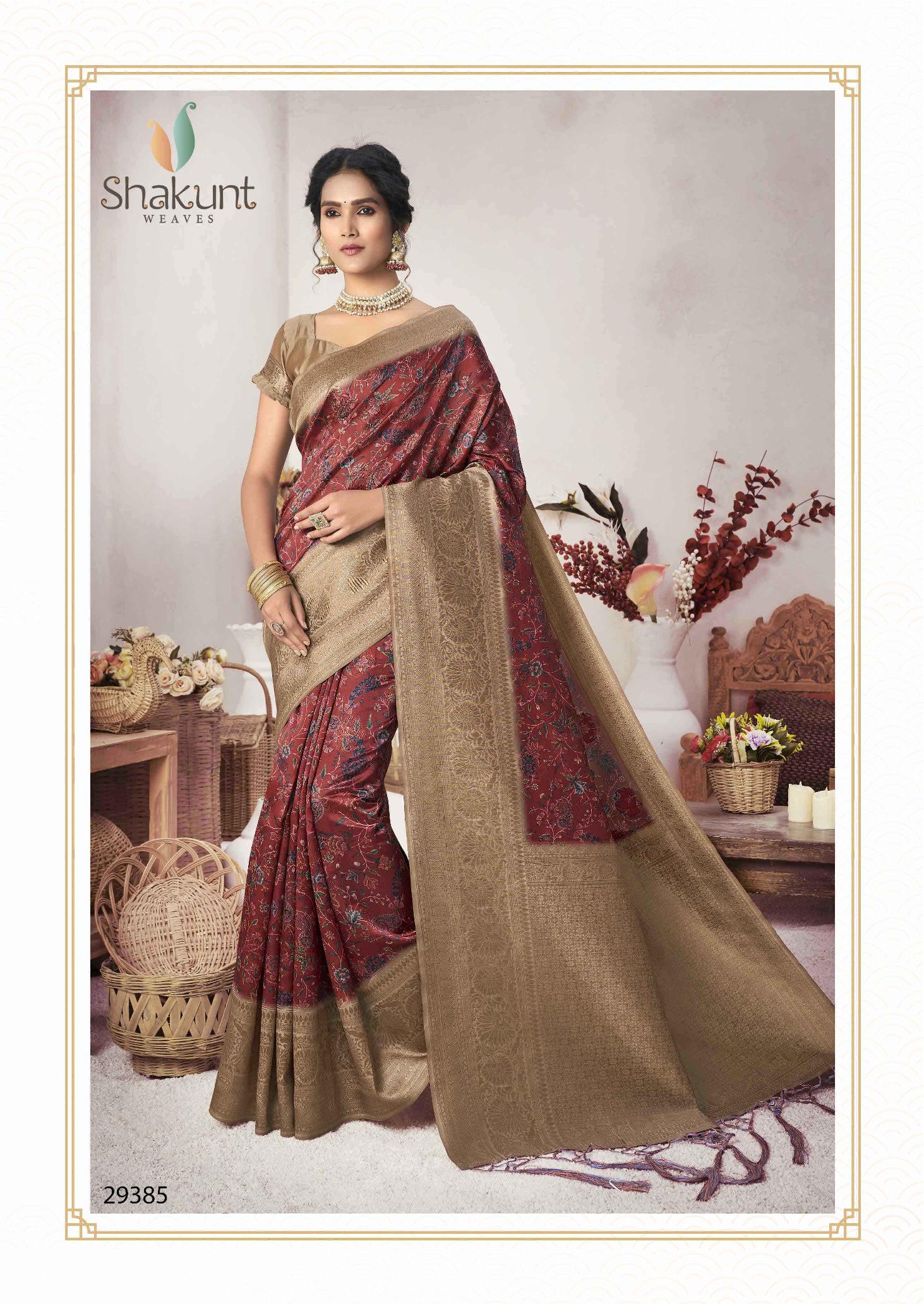 shakunt weaves ashvamegha silk digital print attrective print saree catalog