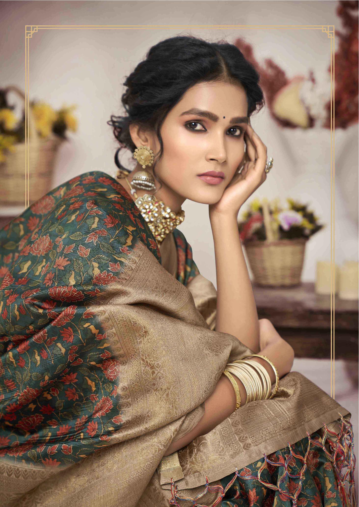 shakunt weaves ashvamegha silk digital print attrective print saree catalog