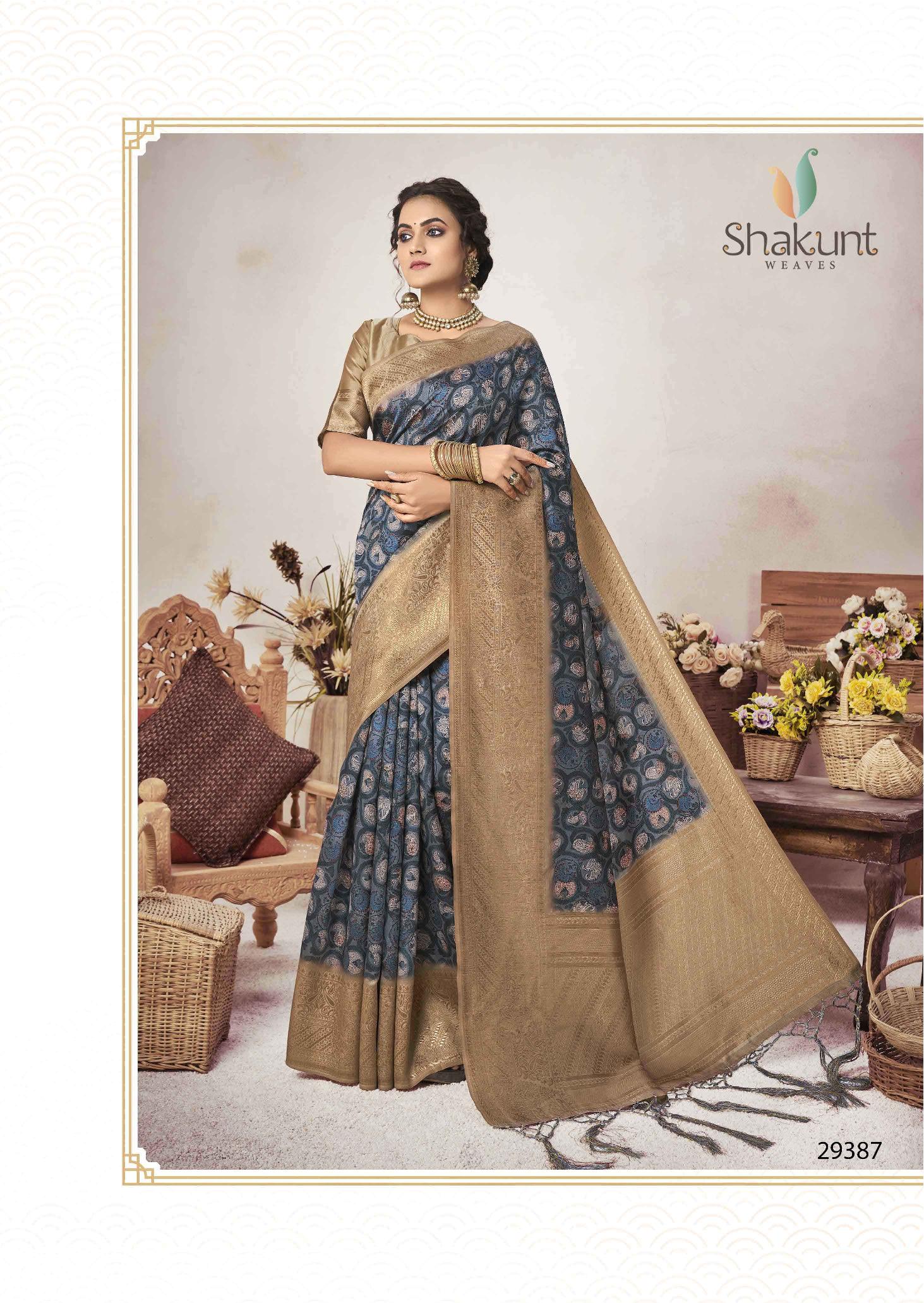 shakunt weaves ashvamegha silk digital print attrective print saree catalog