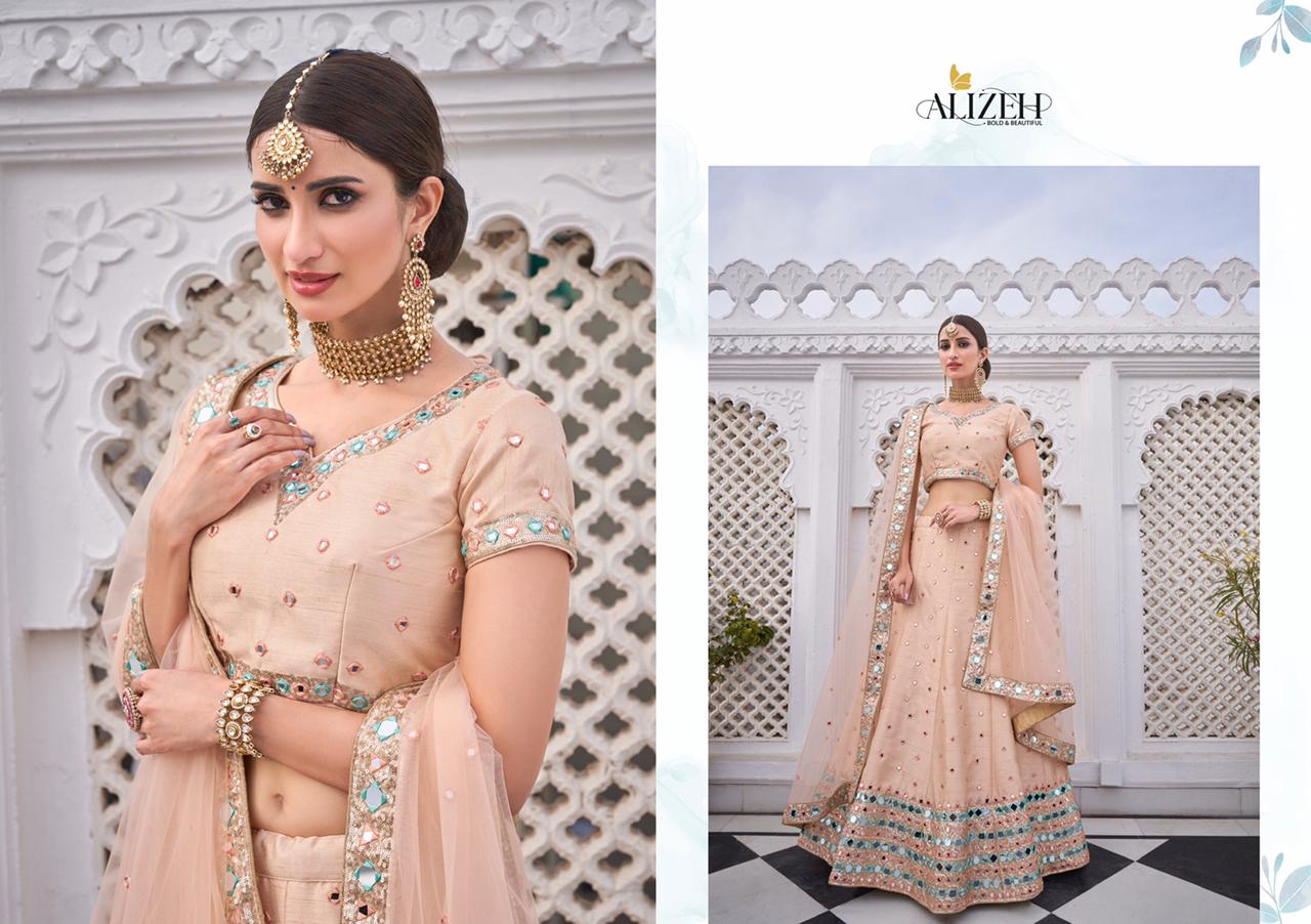 alizeh Alizeh Mirror Maze Colour Edition heavy silk regal look lehngha catalog