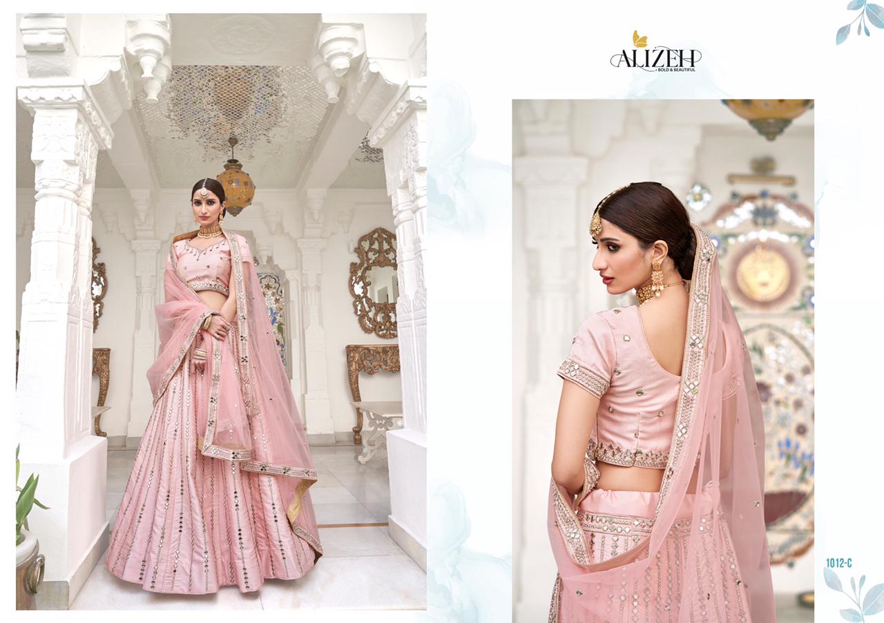 alizeh Alizeh Mirror Maze Colour Edition heavy silk regal look lehngha catalog