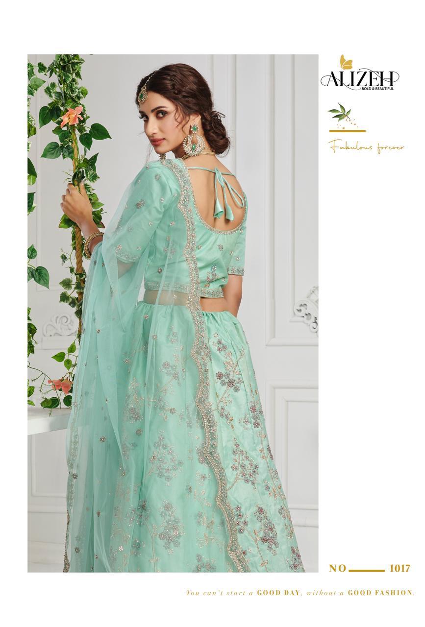 alizeh sangeet vol 1 silk festive look lehenga catalog