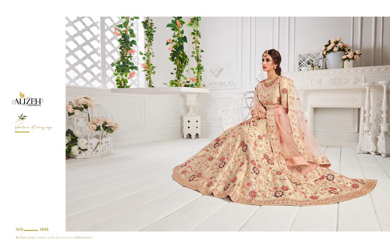 alizeh sangeet vol 1 silk festive look lehenga catalog