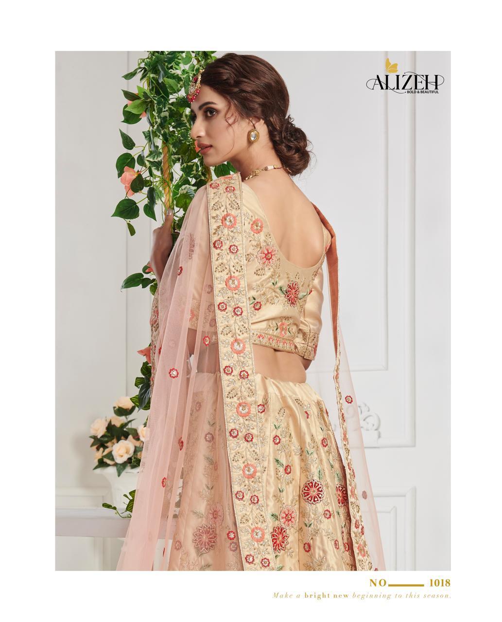 alizeh sangeet vol 1 silk festive look lehenga catalog