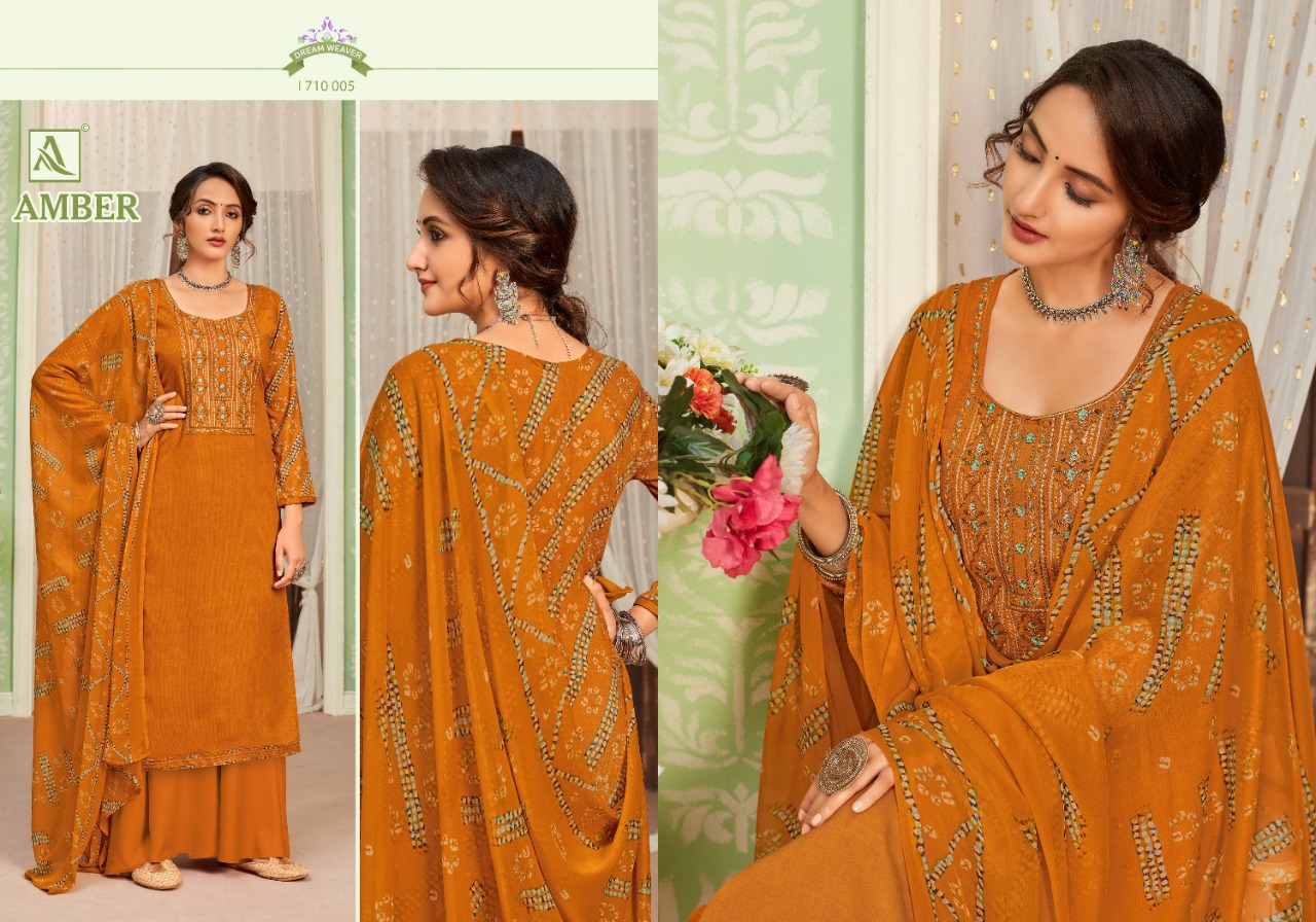 alok suit amber pure viscose innovative print salwar suit catalog