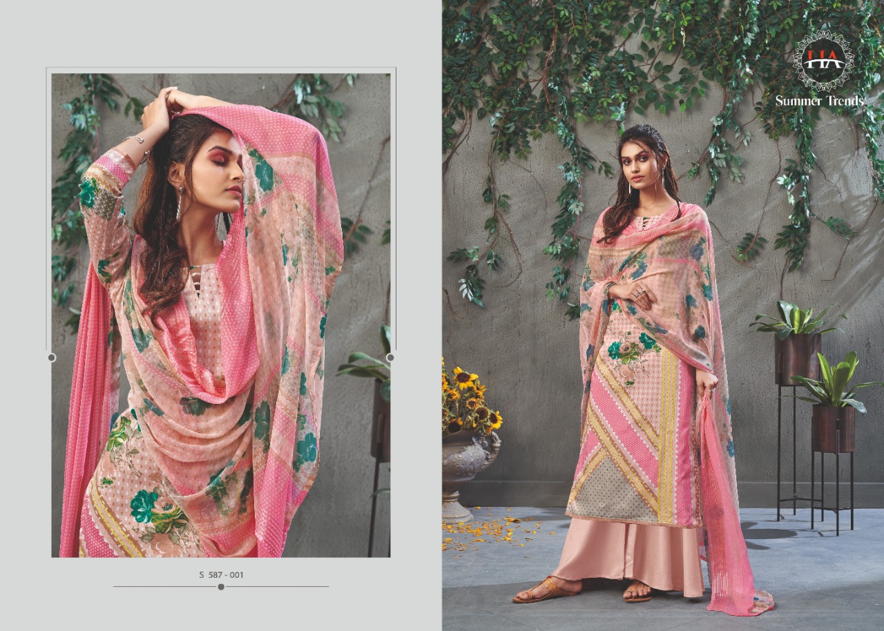 HARSHIT FASHION  summer trends exclusive print salwar suit catalog