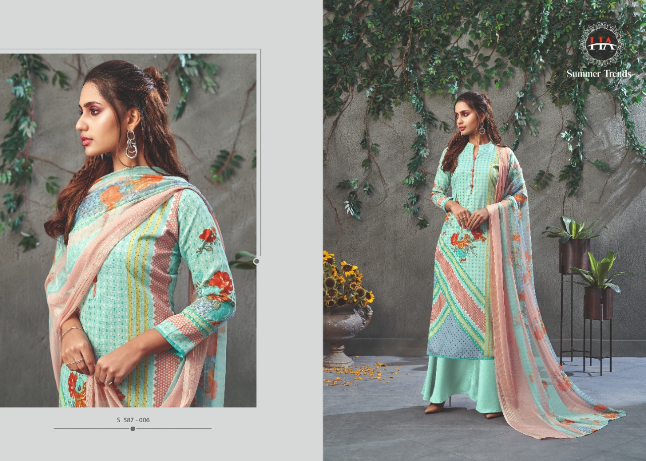 HARSHIT FASHION  summer trends exclusive print salwar suit catalog