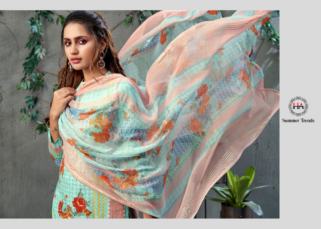 HARSHIT FASHION  summer trends exclusive print salwar suit catalog