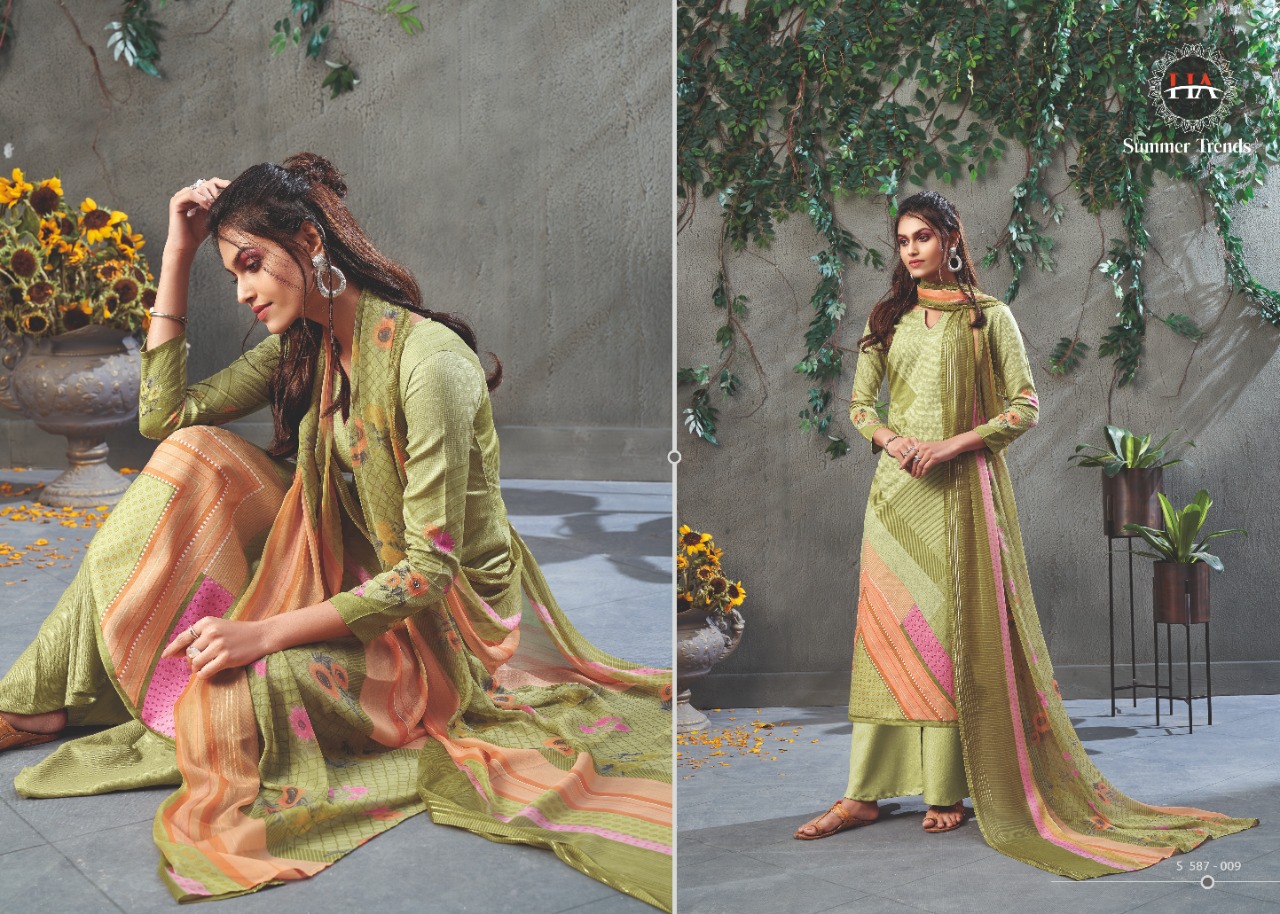 HARSHIT FASHION  summer trends exclusive print salwar suit catalog