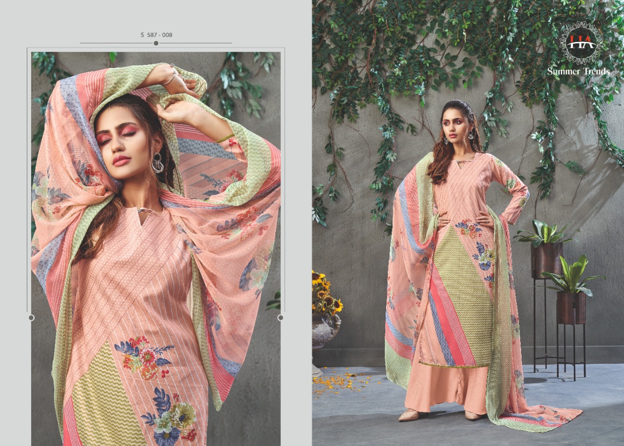 HARSHIT FASHION  summer trends exclusive print salwar suit catalog