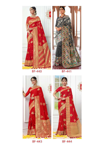 b fine aks silk festive look saree catalog