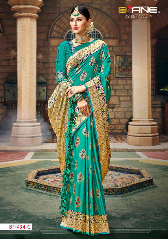 b fine inaayat silk gorgeous look saree catalog