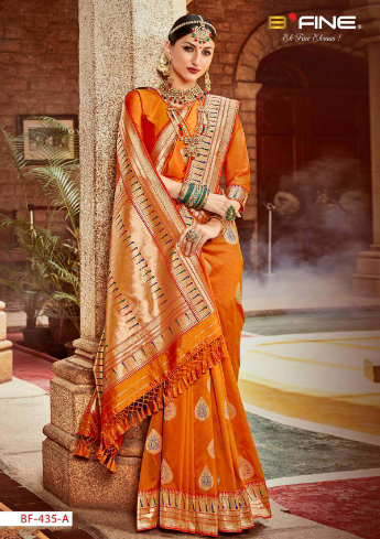 b fine inaayat silk gorgeous look saree catalog