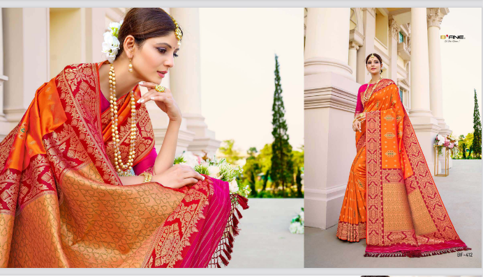 b fine kadhawa weave silk regal look saree catalog