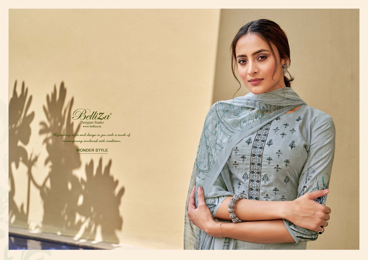 beliza desianer studio wonder style cotton astonishing look digital print salwar suit catalog