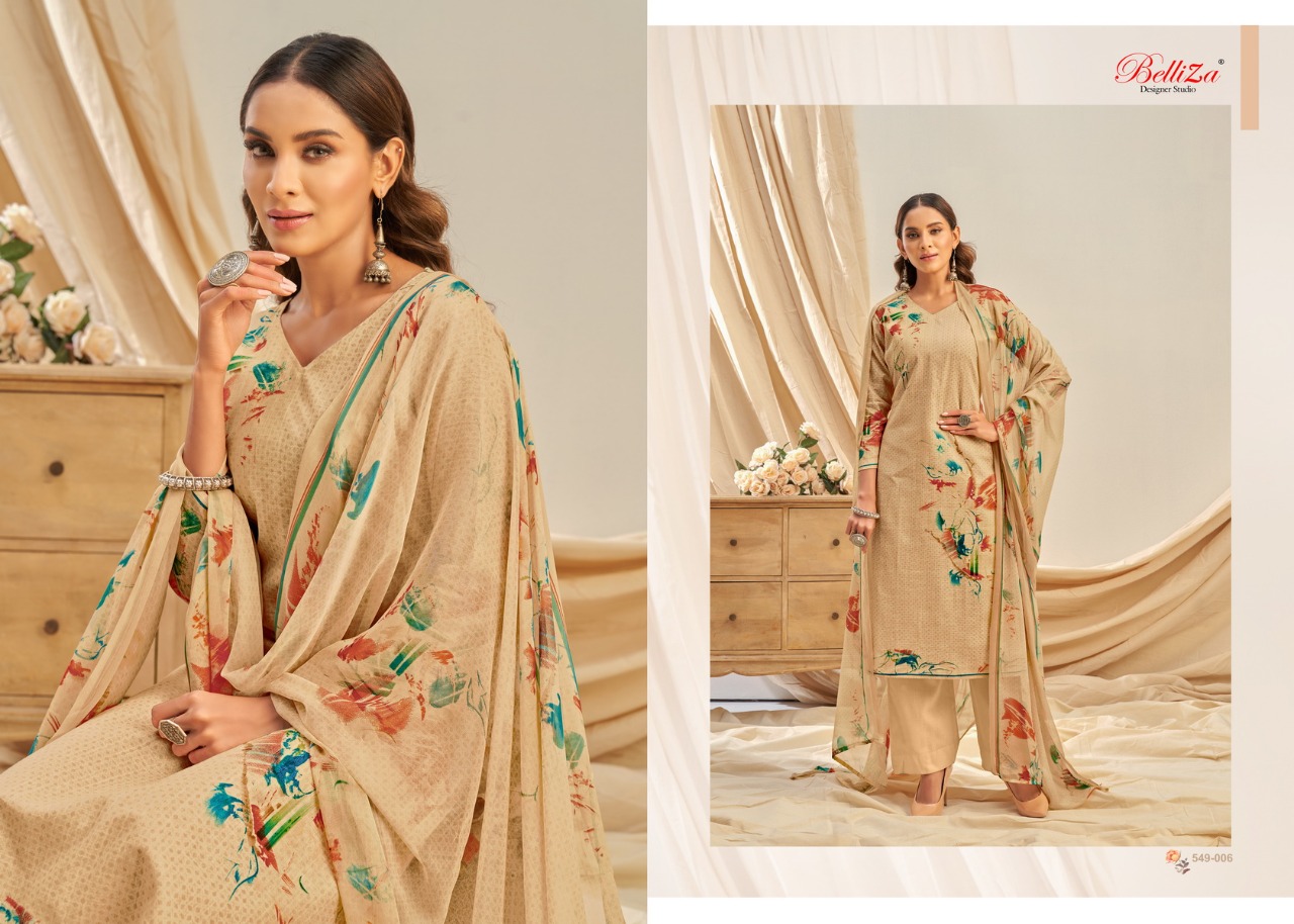 beliza designer studio rukhsar cotton elegant look salwar suit catalog