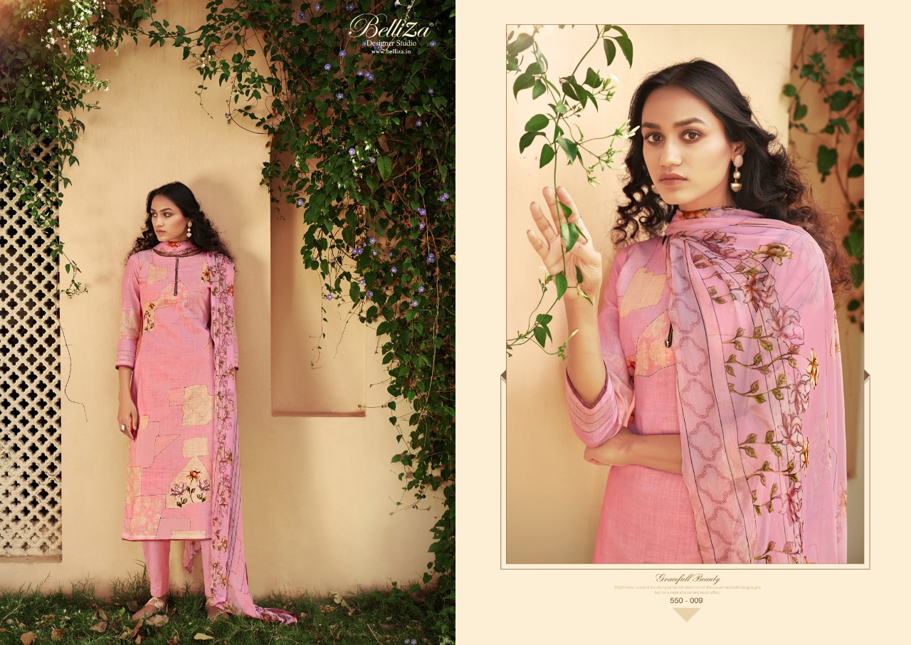 belliza designer studio glory cotton attrective print and colour salwar suit catalog