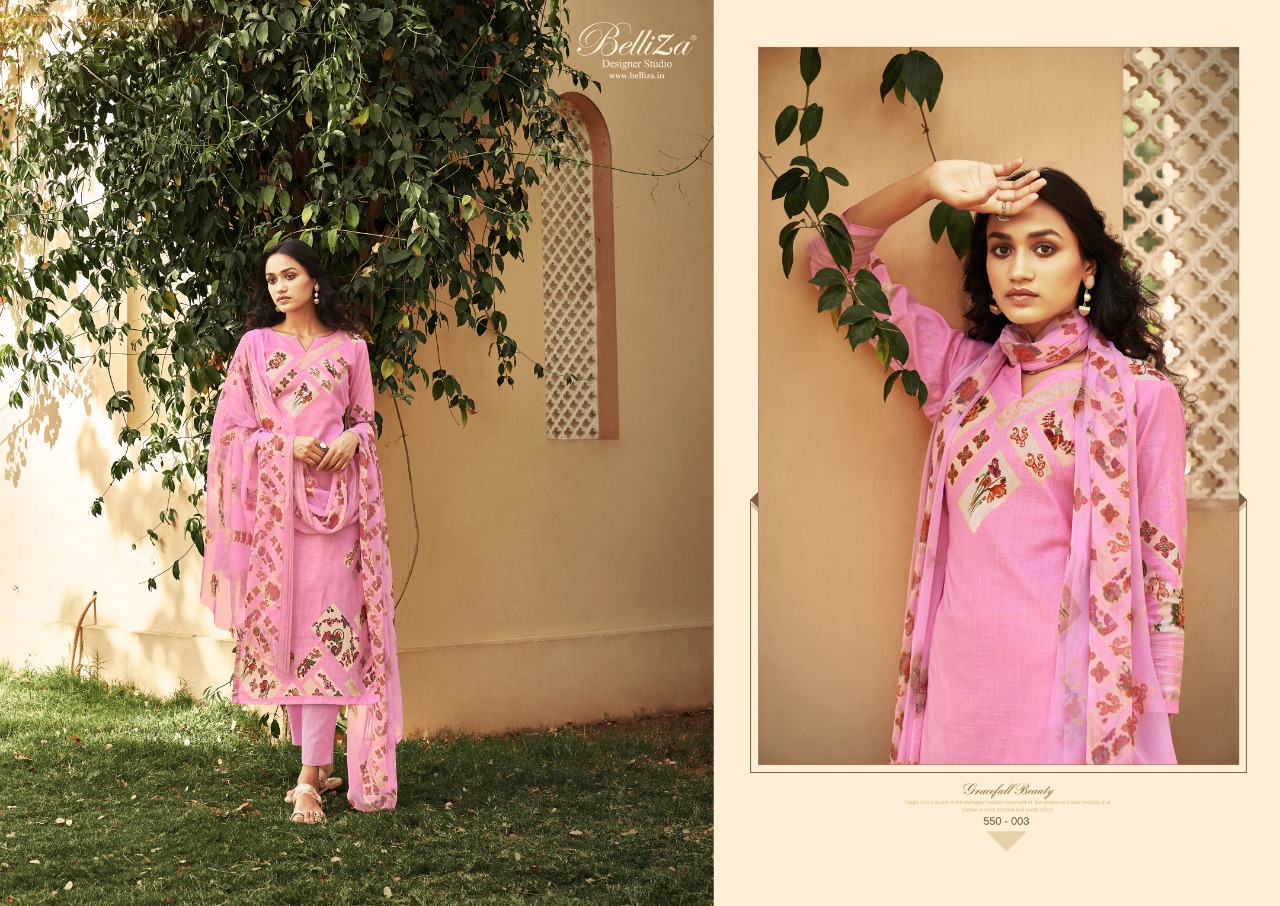 belliza designer studio glory cotton attrective print and colour salwar suit catalog