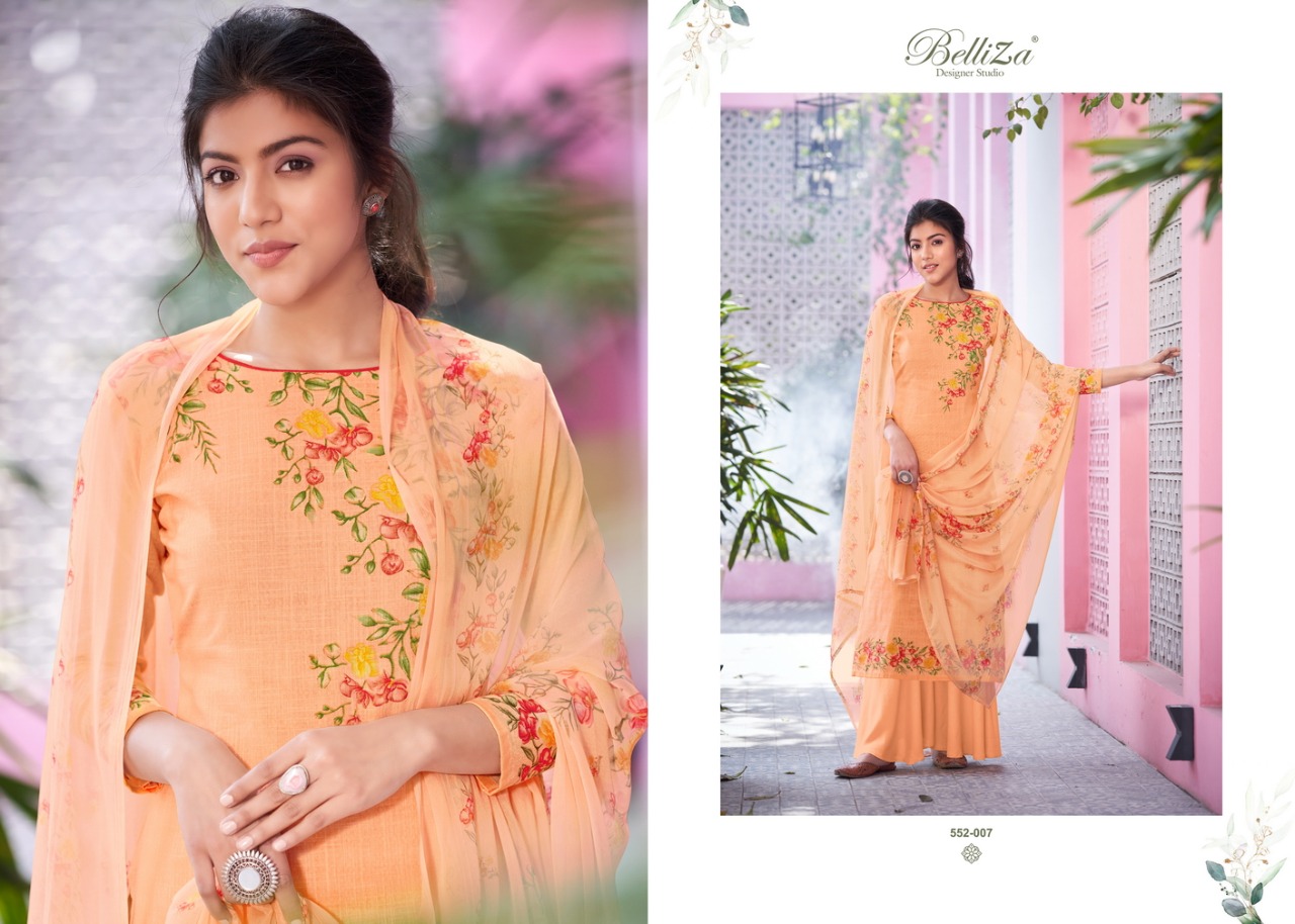 belliza designer studio helix 2 cotton attrective print and colour salwar suit catalog