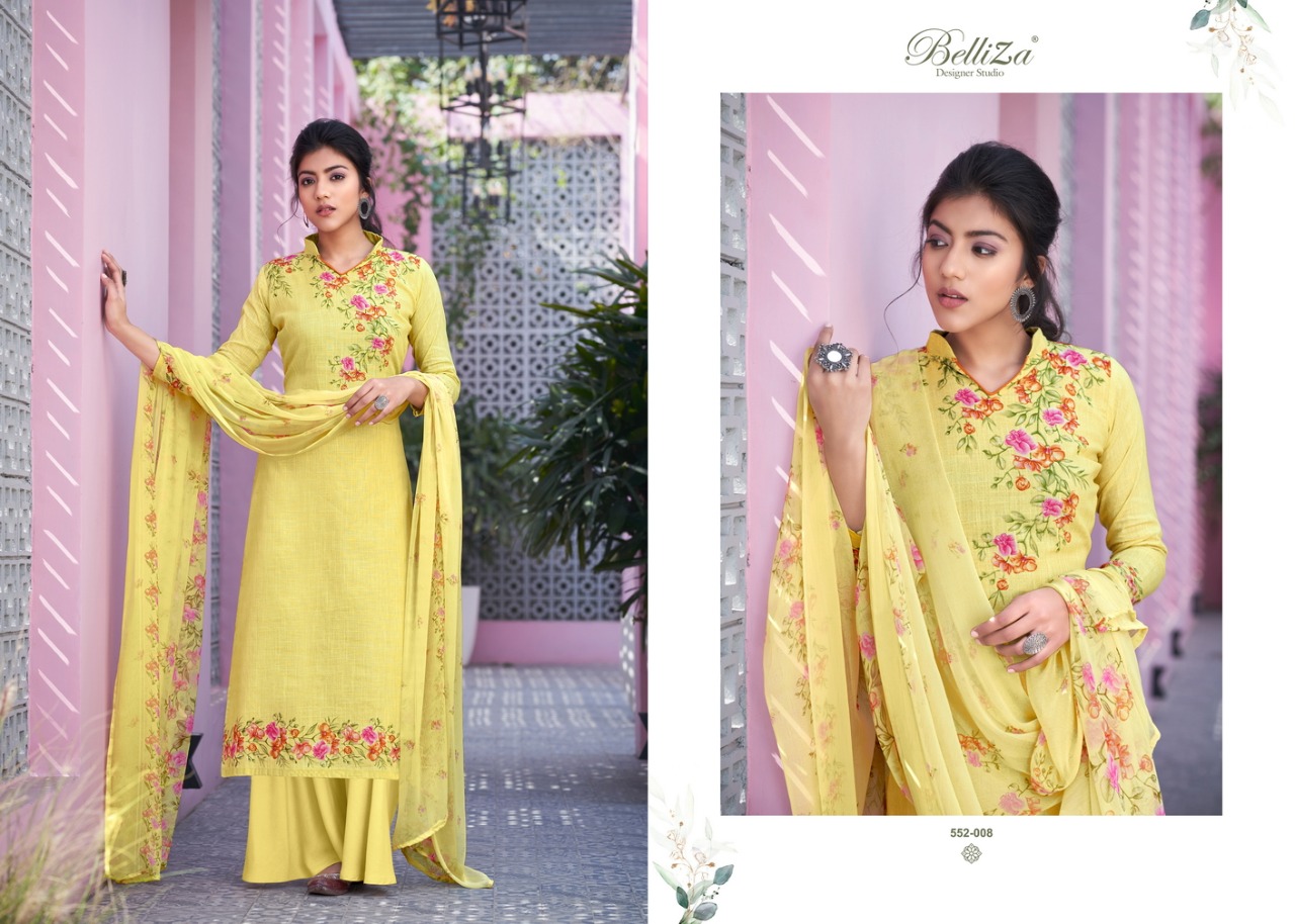 belliza designer studio helix 2 cotton attrective print and colour salwar suit catalog