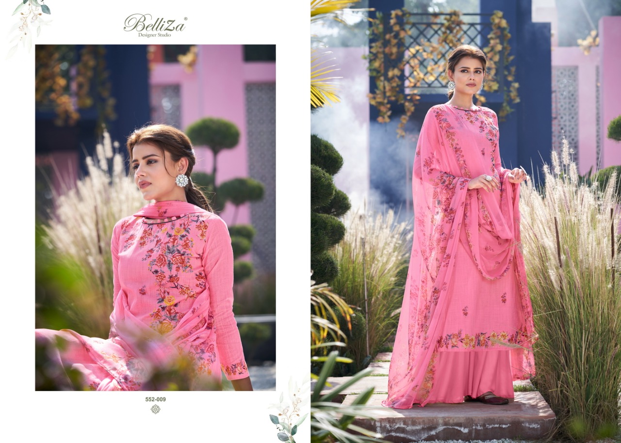 belliza designer studio helix 2 cotton attrective print and colour salwar suit catalog