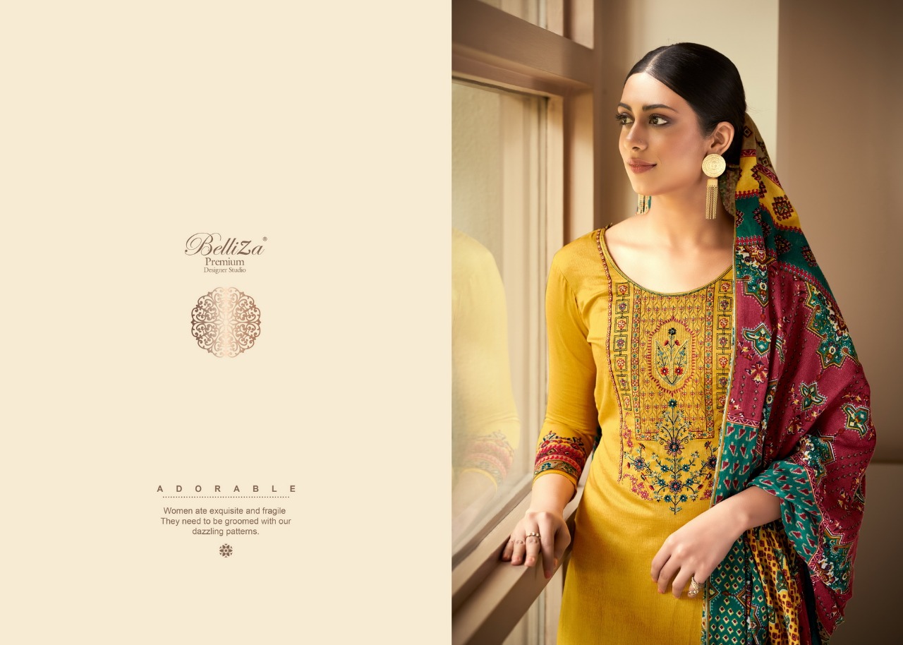 belliza desiner studio riyaaz cotton authentic fabric salwar suit catalog