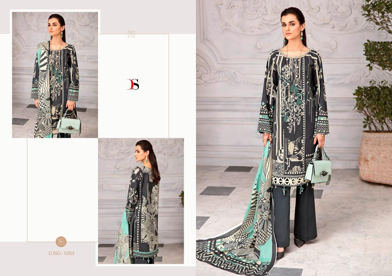 deepsy suit Firdous urbane 2 cotton astonishing print cotton mal mal dupatta salwar suit catalog