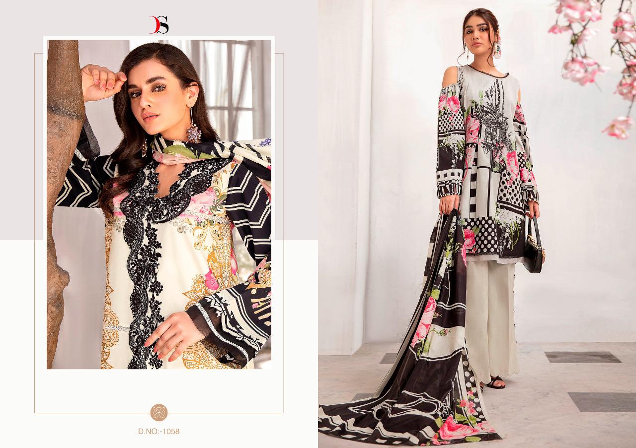 deepsy suit Firdous urbane 2 cotton astonishing print cotton mal mal dupatta salwar suit catalog