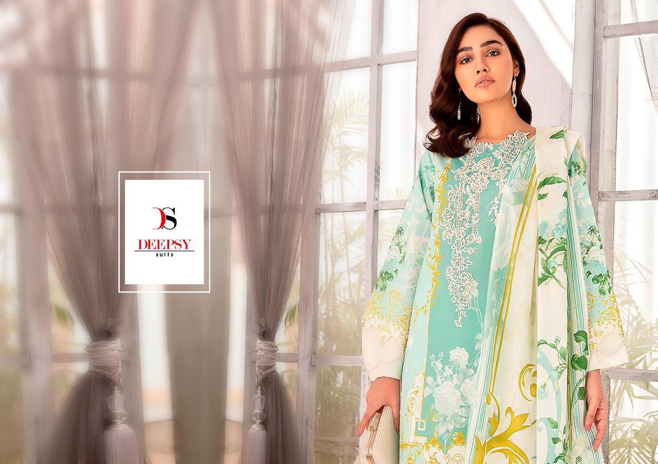 deepsy suit Firdous urbane 2 cotton astonishing print cotton mal mal dupatta salwar suit catalog