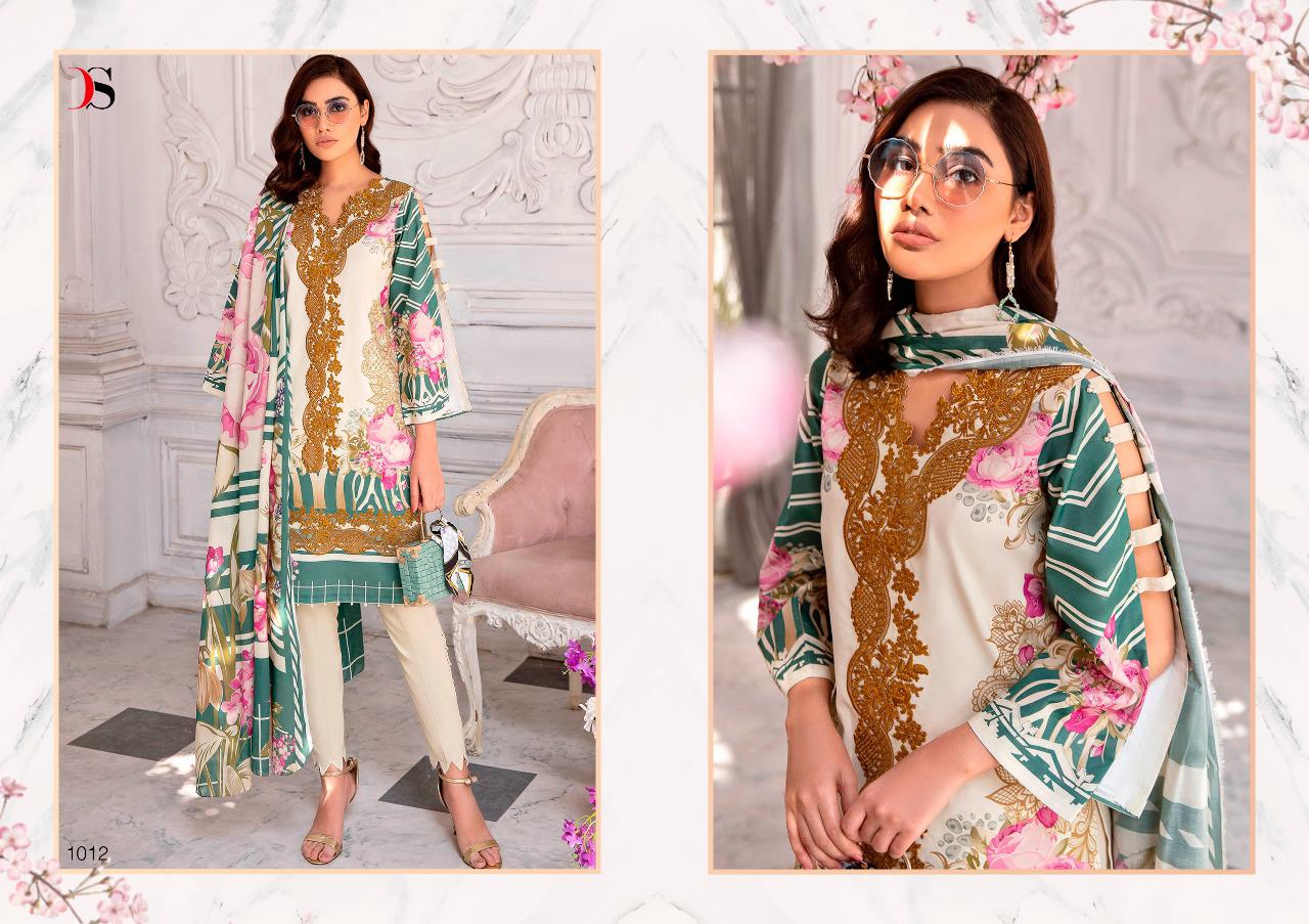 deepsy suit Firdous urbane cotton attrective print shiffon dupatta salwar suit catalog