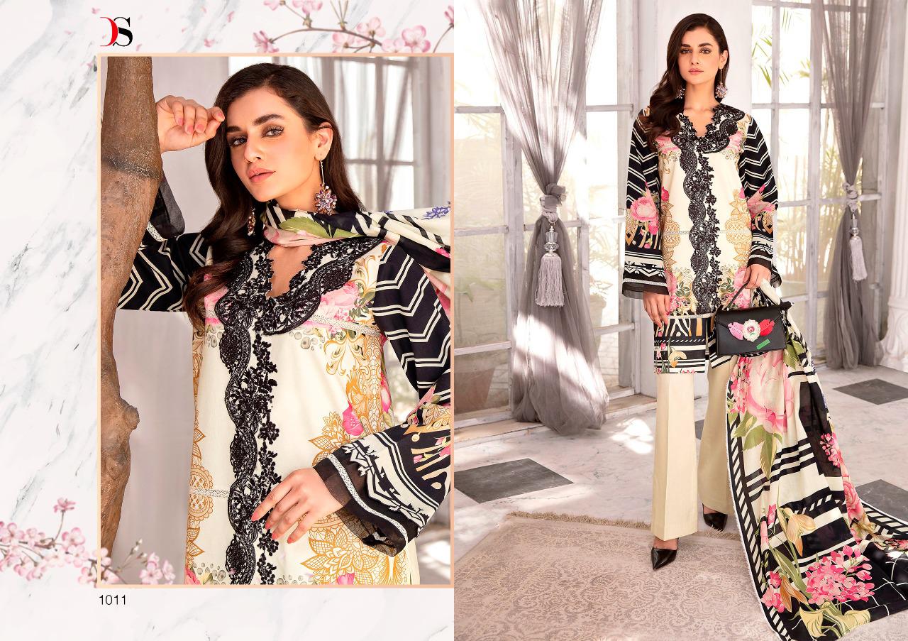 deepsy suit Firdous urbane cotton attrective print shiffon dupatta salwar suit catalog