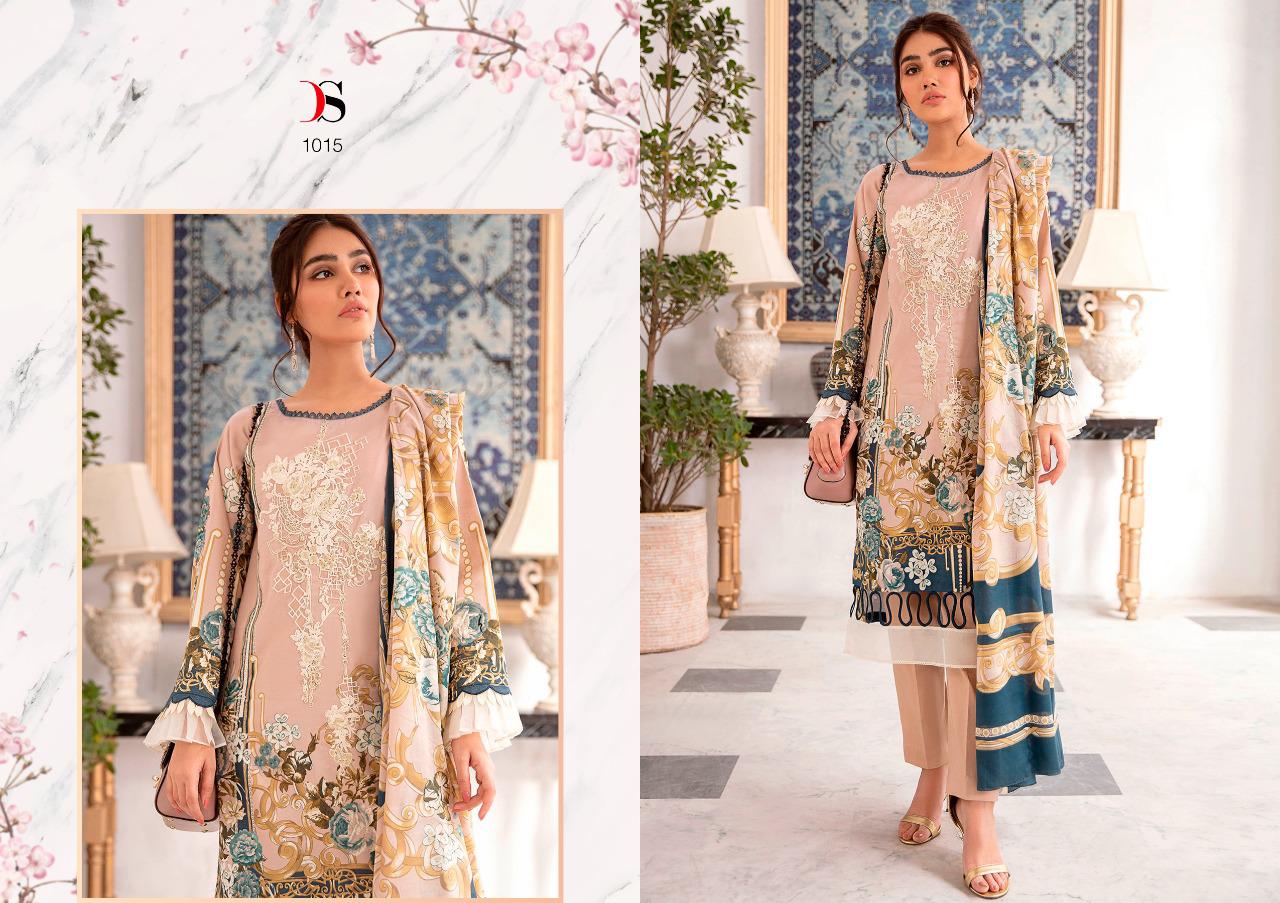 deepsy suit Firdous urbane cotton attrective print shiffon dupatta salwar suit catalog