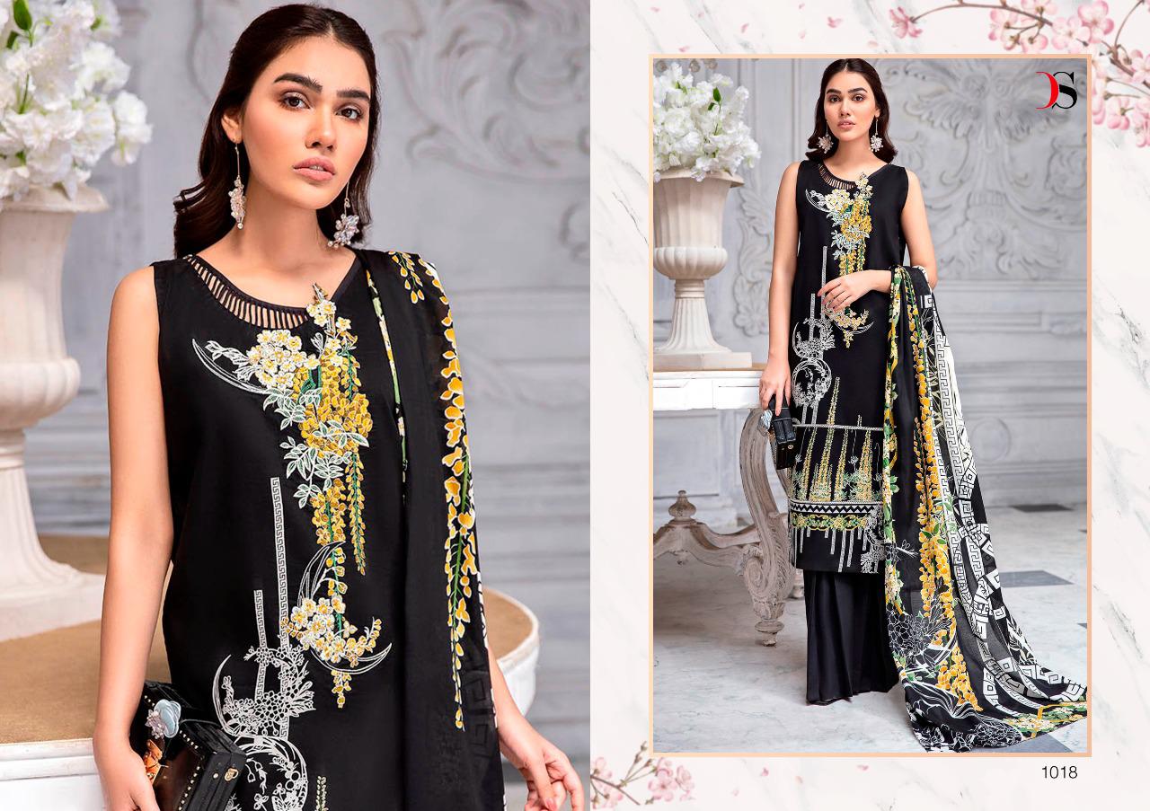 deepsy suit Firdous urbane cotton attrective print shiffon dupatta salwar suit catalog