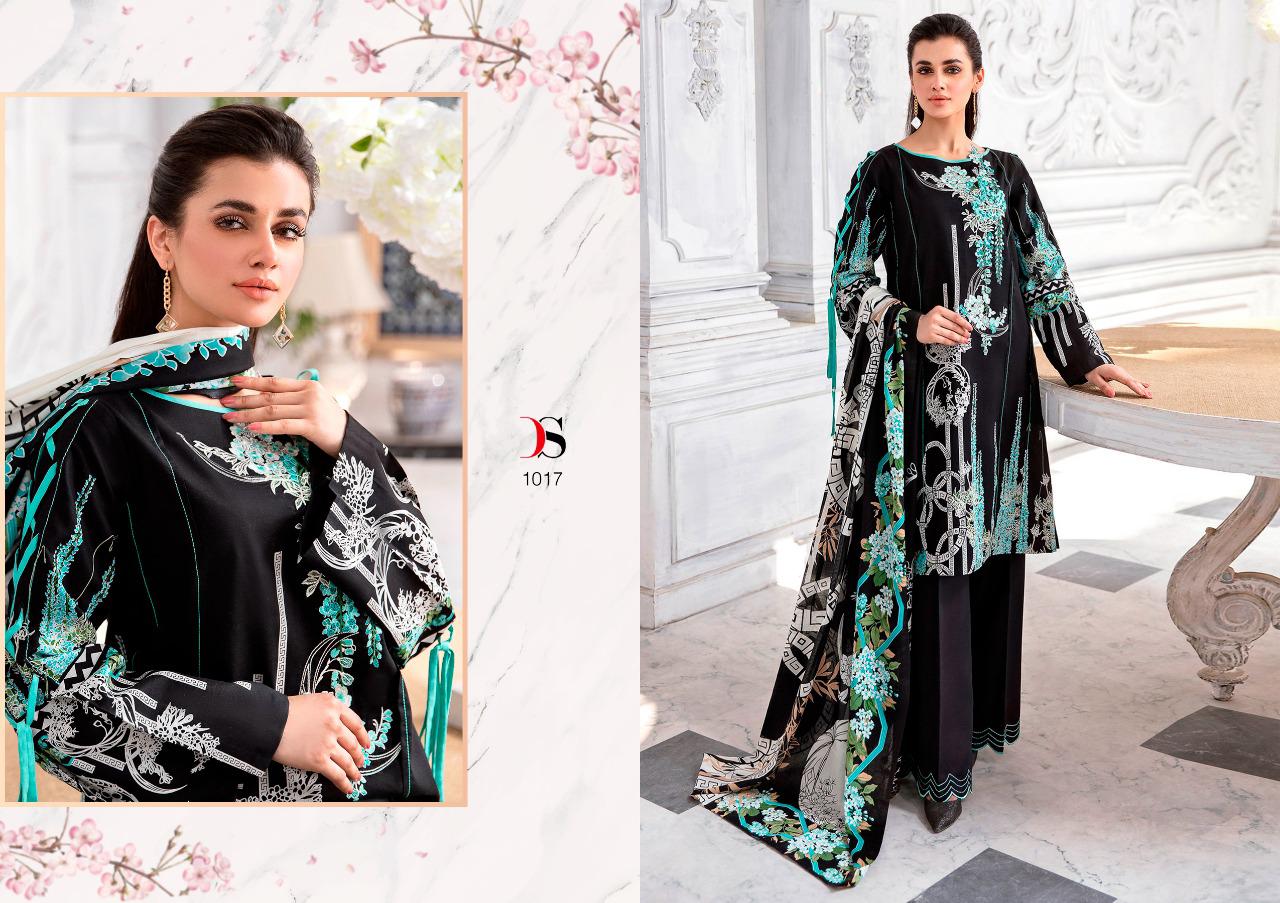 deepsy suit Firdous urbane cotton attrective print shiffon dupatta salwar suit catalog