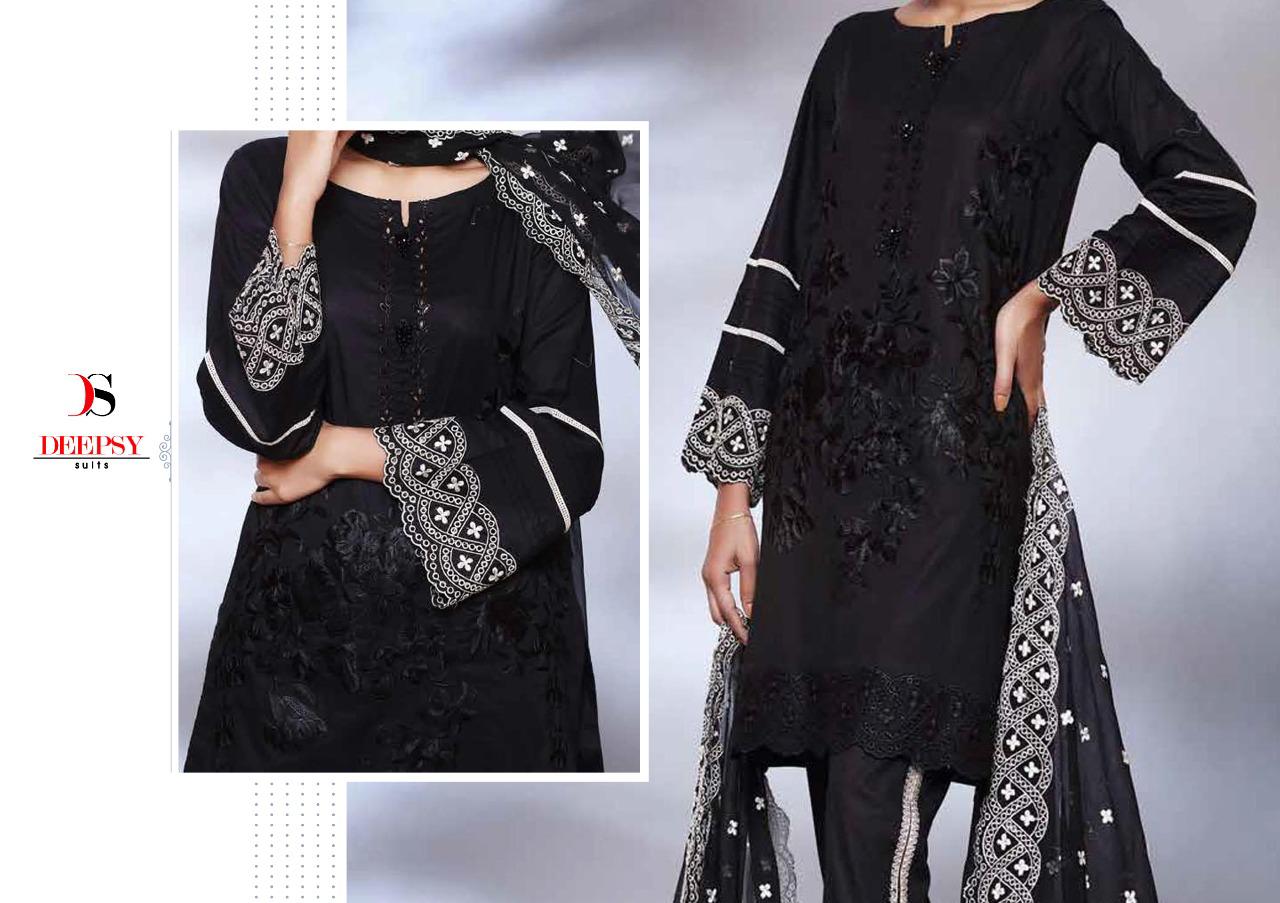 deepsy suit Maria b black beauty cotton attrective look salwar suit catalog