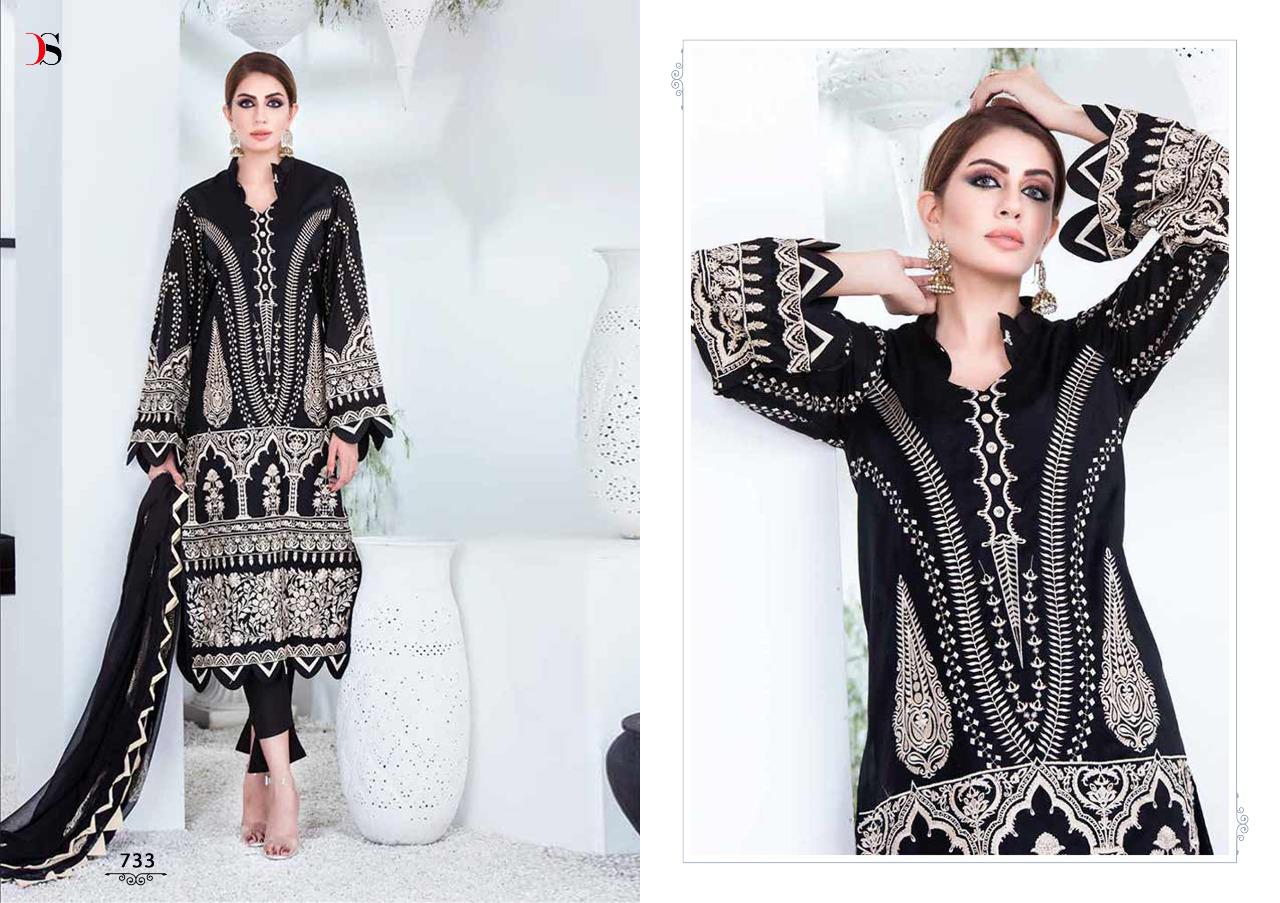 deepsy suit Maria b black beauty cotton attrective look salwar suit catalog