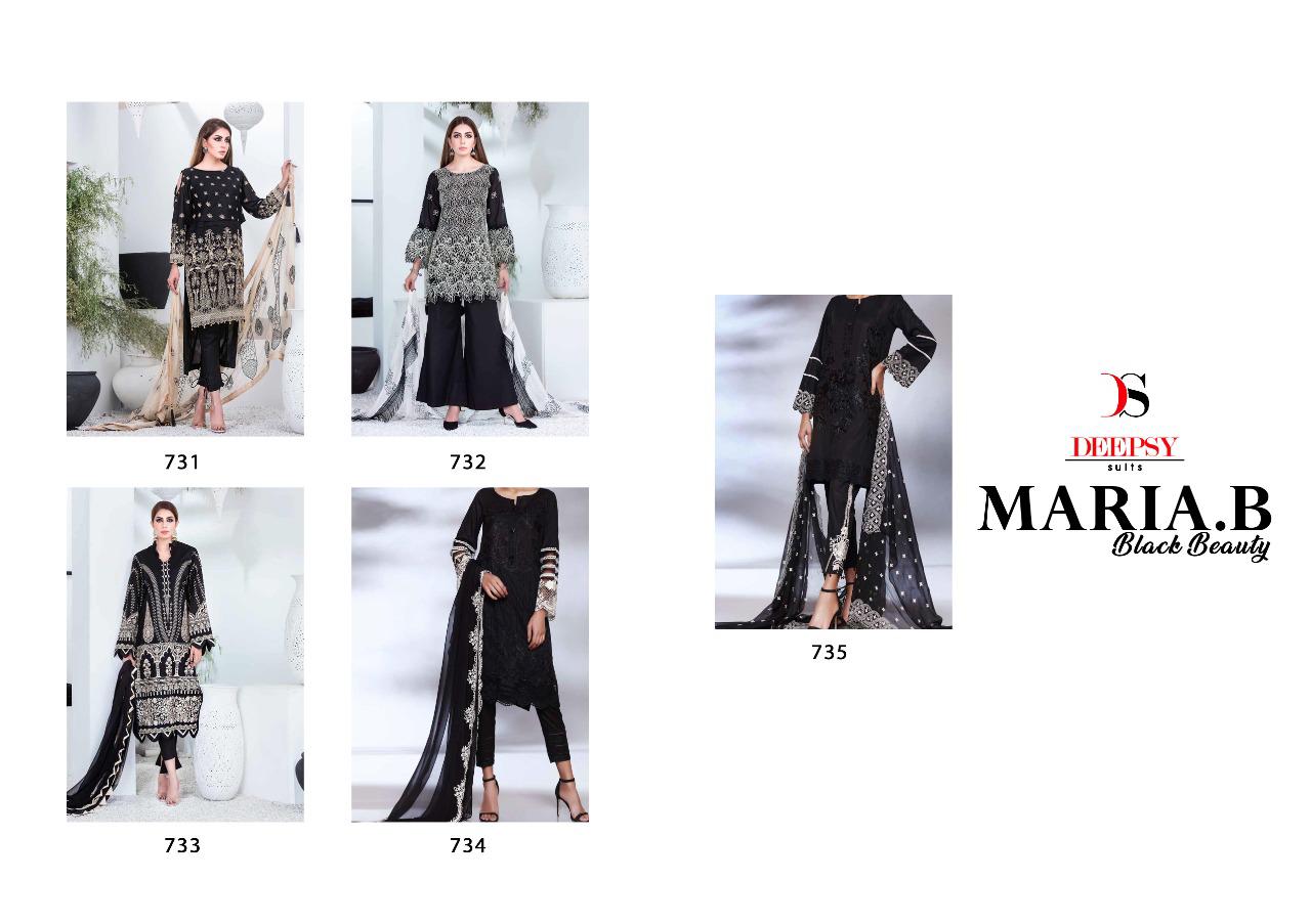 deepsy suit Maria b black beauty cotton attrective look salwar suit catalog