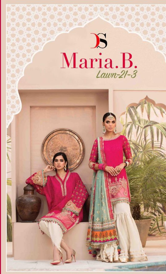 deepsy suit Mariab lawn 3 cotton attrective look salwar suit catalog