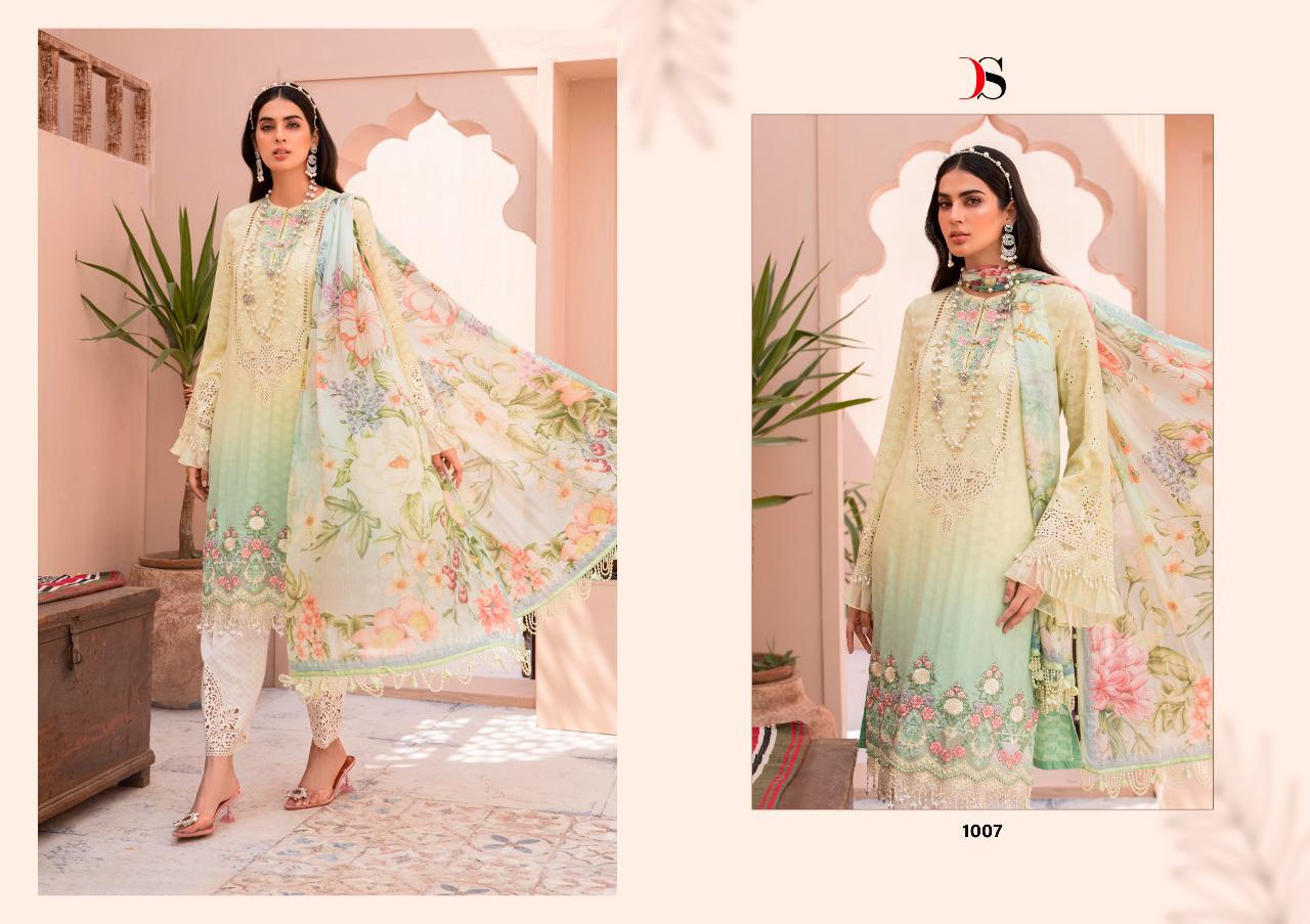 deepsy suit Mariab lawn 3 cotton attrective look salwar suit catalog