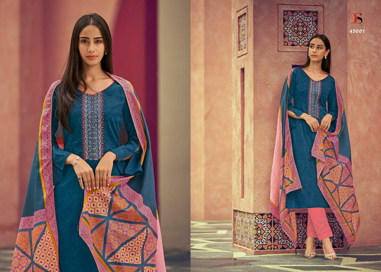 deepsy suit panghat 3 cotton attrective look and colours salwar suit catalog