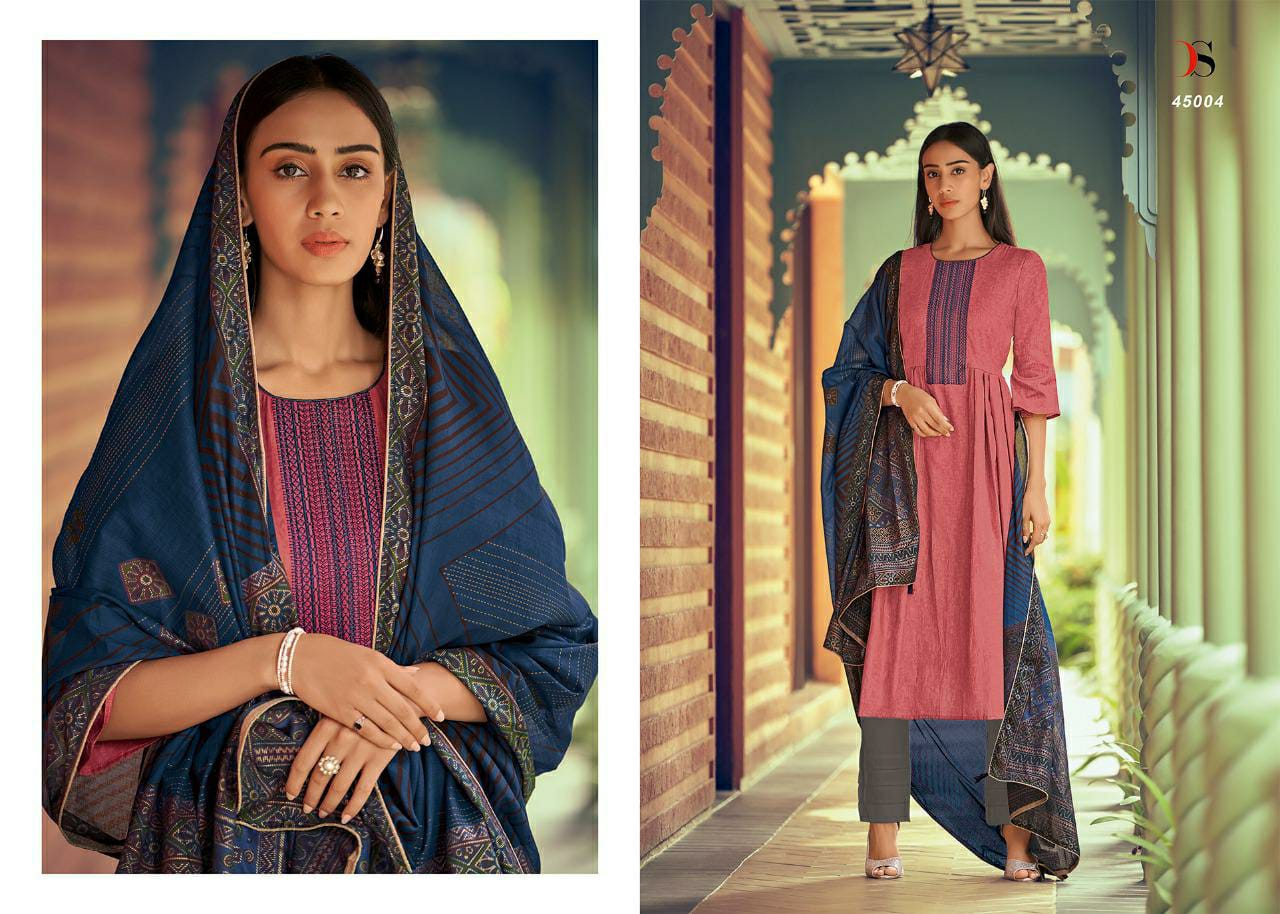 deepsy suit panghat 3 cotton attrective look and colours salwar suit catalog