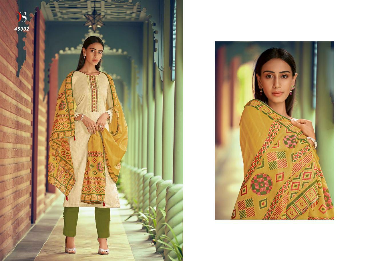 deepsy suit panghat 3 cotton attrective look and colours salwar suit catalog